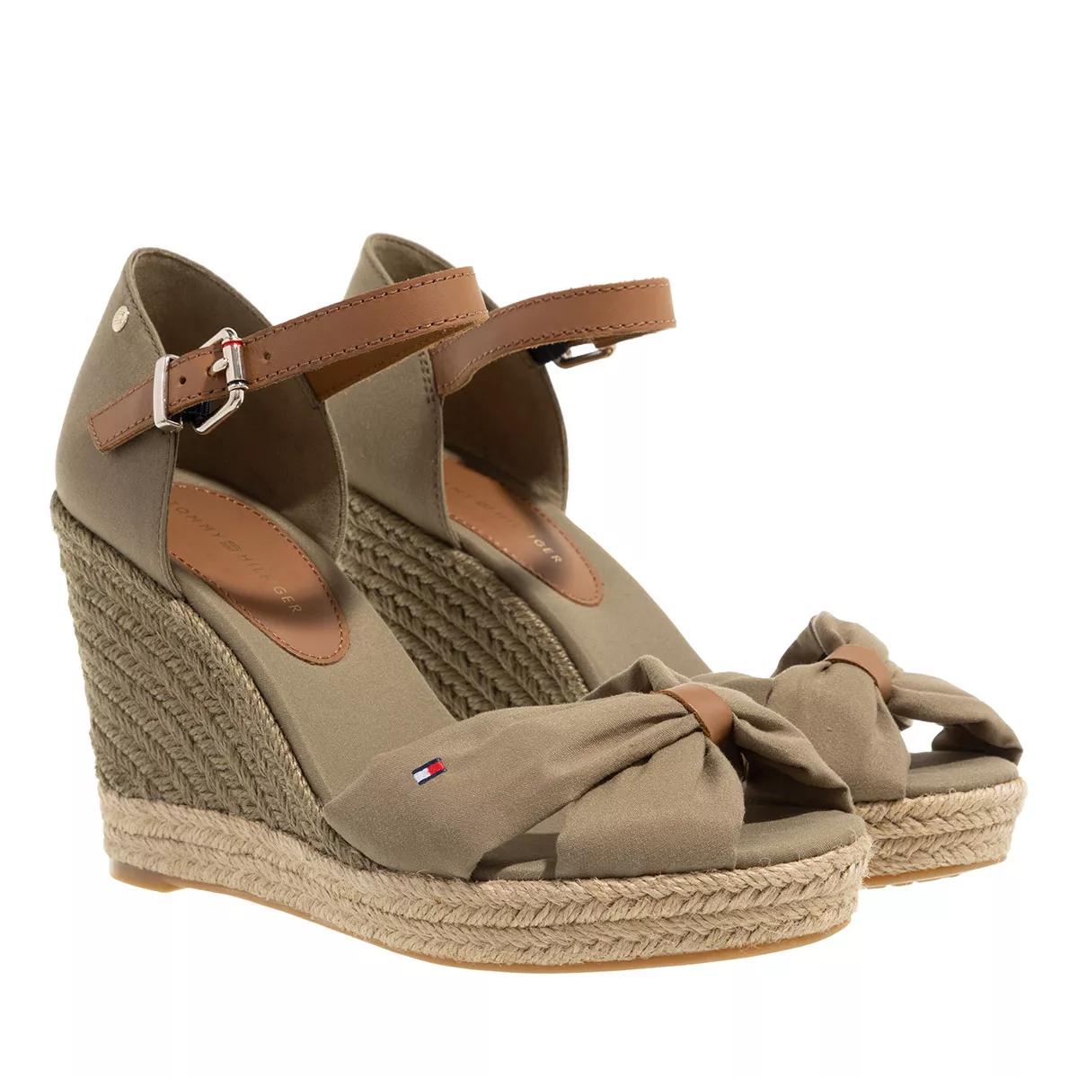 Tommy Hilfiger Espadrilles - Basic Open Toe High Wedge - Gr. 39 (EU) - in Grün - für Damen von Tommy Hilfiger