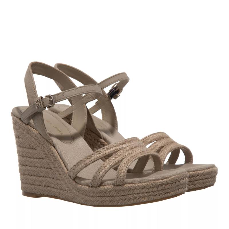 Tommy Hilfiger Espadrilles - Essential Basic Wedge Sandal - Gr. 40 (EU) - in Beige - für Damen von Tommy Hilfiger