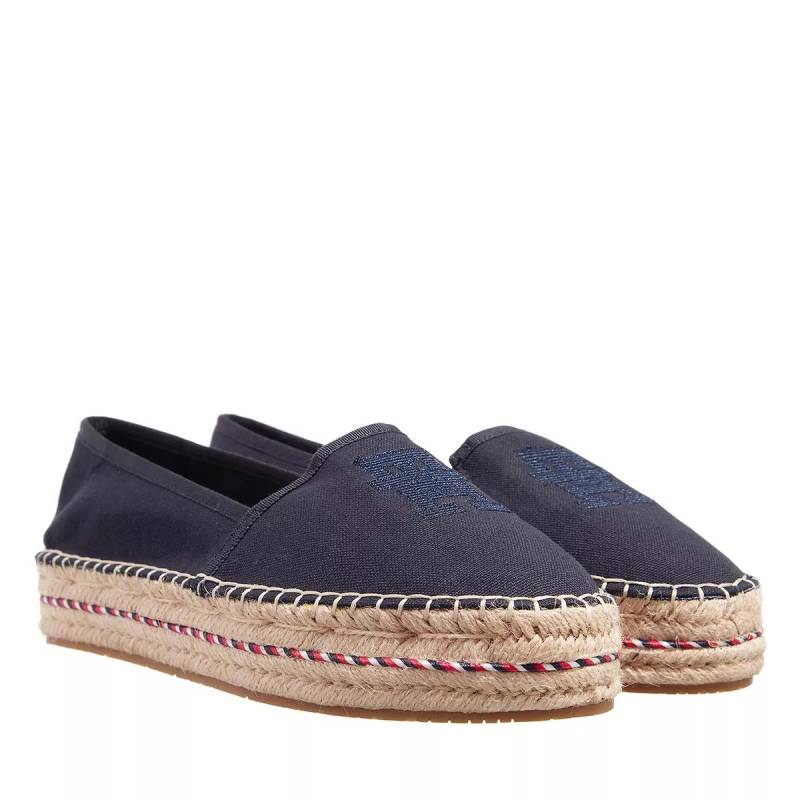 Tommy Hilfiger Espadrilles - Th Embroidered Flatform - Gr. 38 (EU) - in Blau - für Damen von Tommy Hilfiger