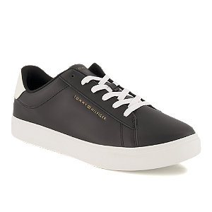 Tommy Hilfiger Essential Court Damen Sneaker Schwarz von Tommy Hilfiger