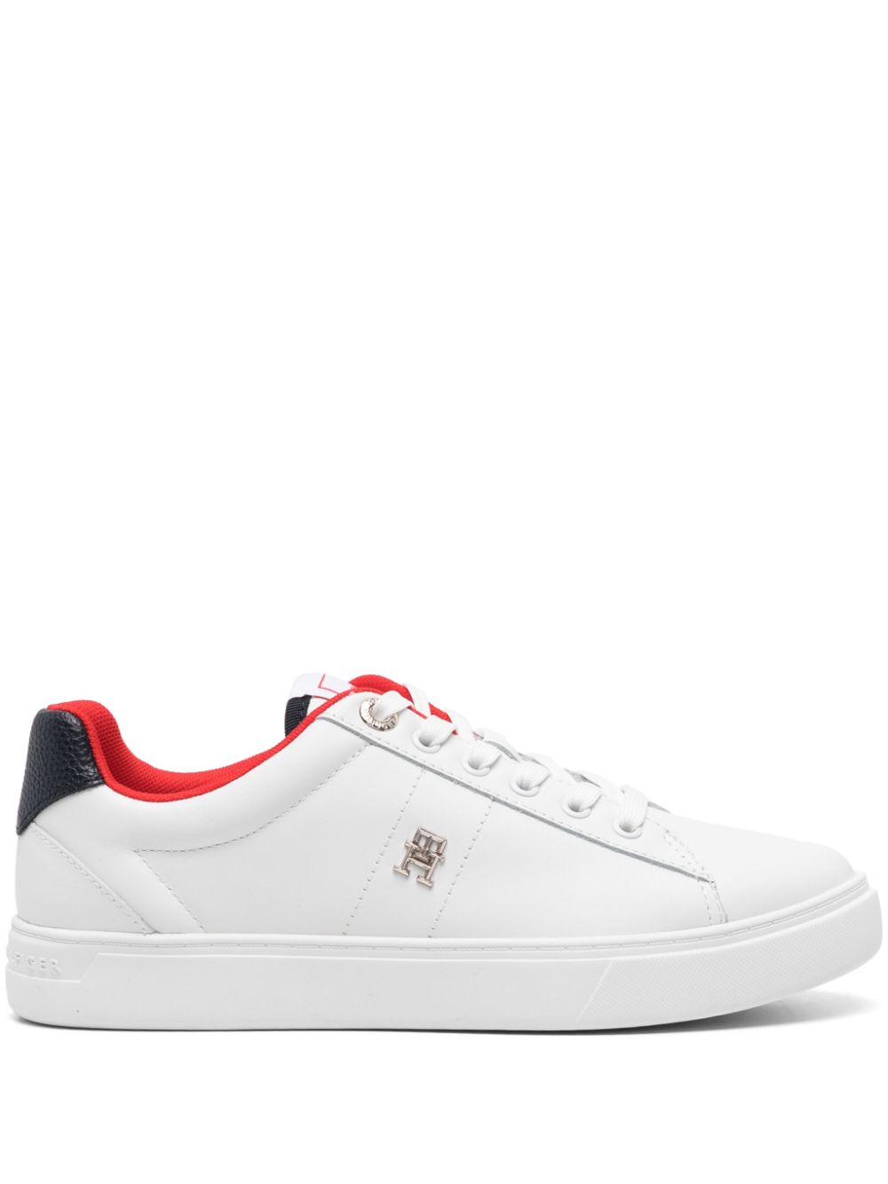 Tommy Hilfiger Essential Elevated leather sneakers - White von Tommy Hilfiger