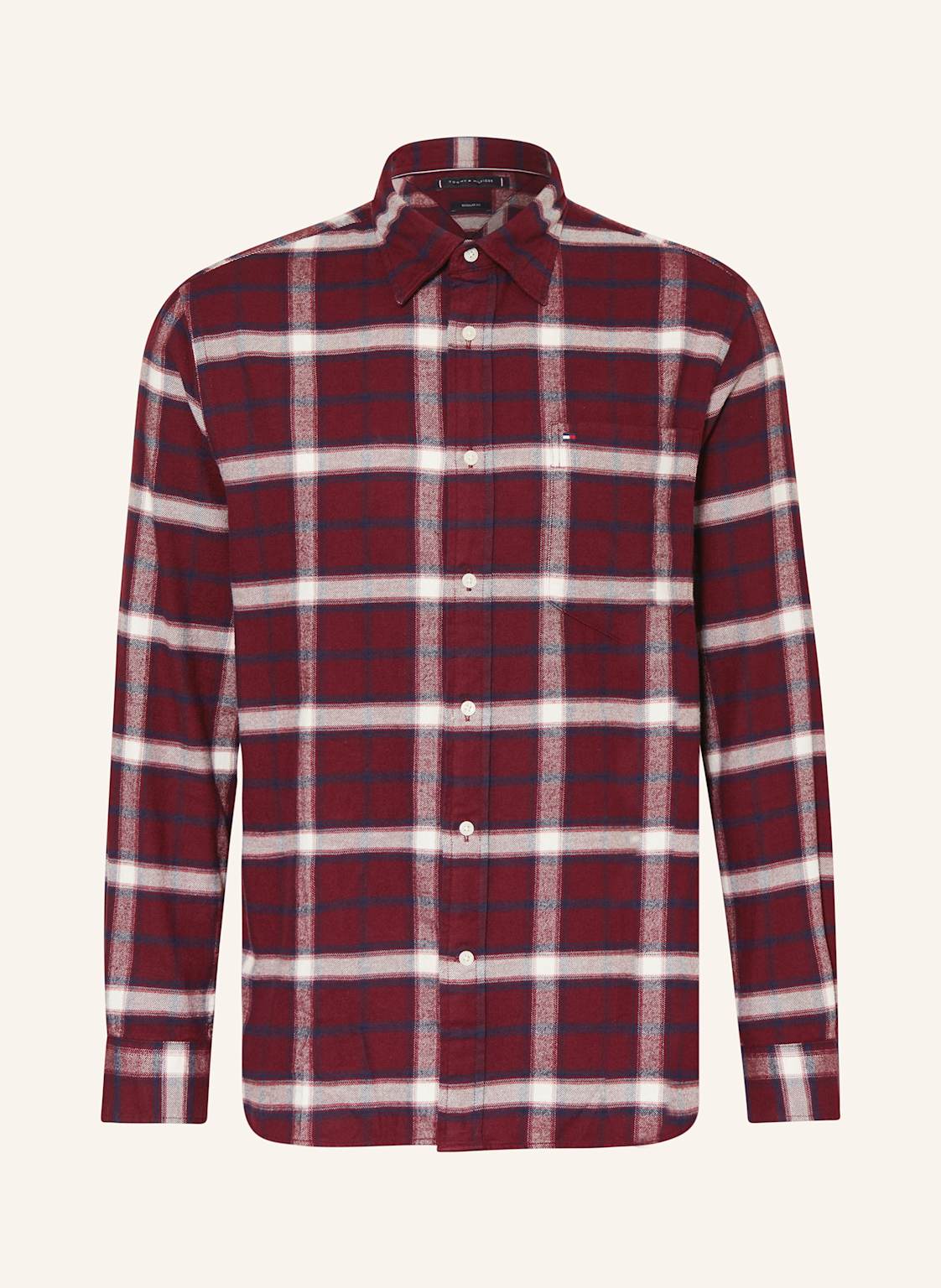 Tommy Hilfiger Flanellhemd Regular Fit rot von Tommy Hilfiger