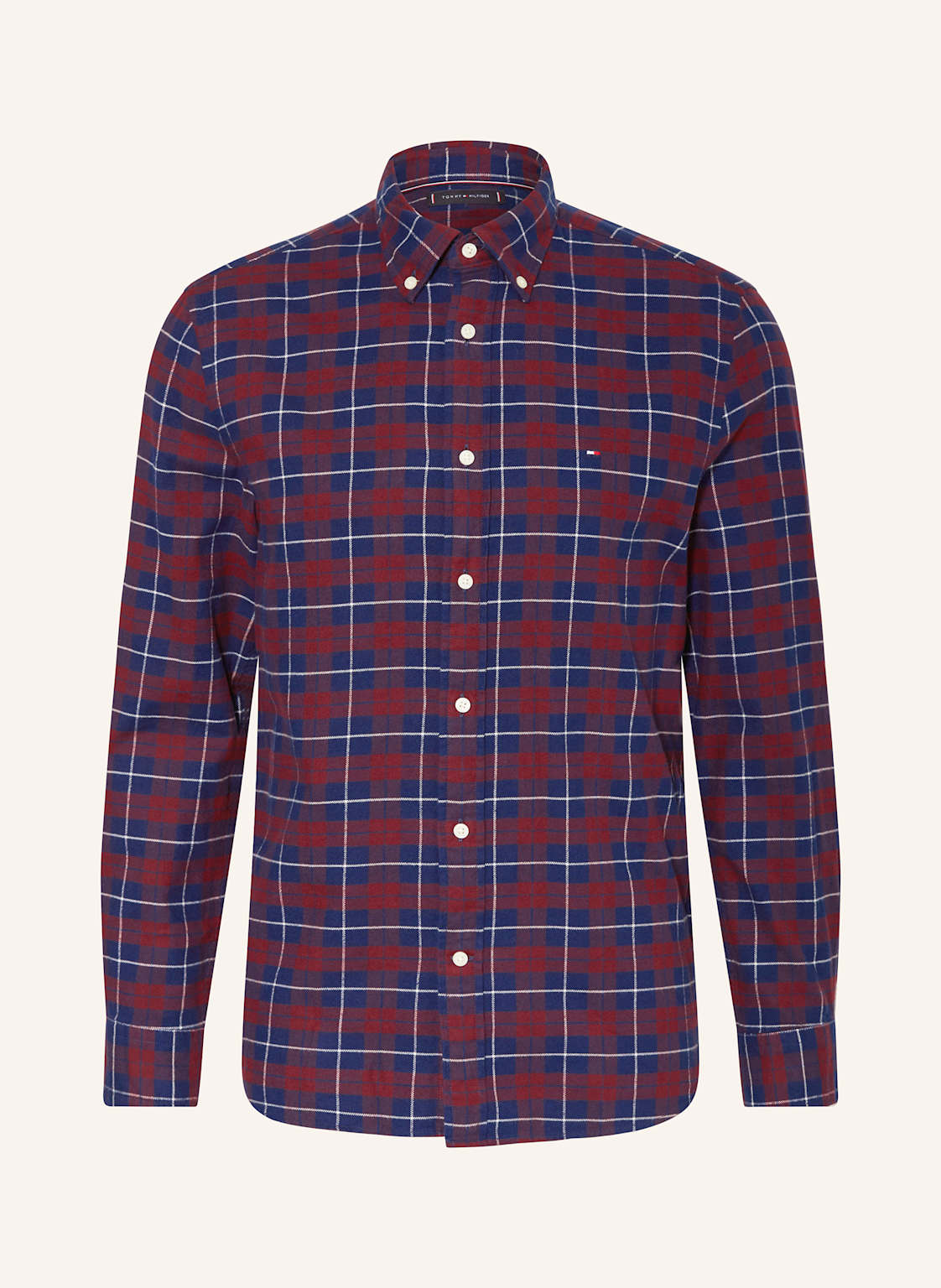 Tommy Hilfiger Flanellhemd Regular Fit rot von Tommy Hilfiger