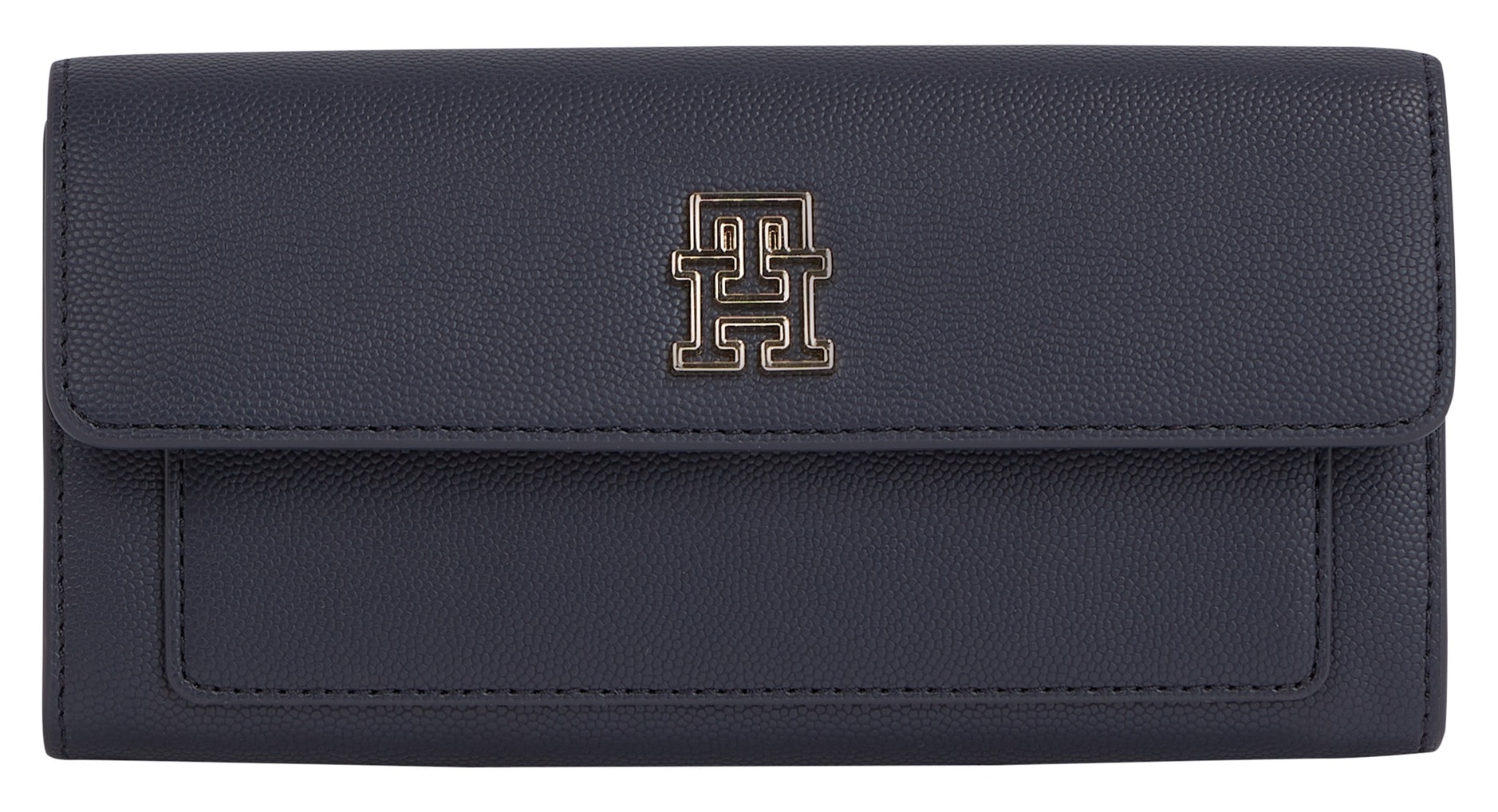 Tommy Hilfiger Geldbörse »TH TIMELESS LARGE FLAP«, mit goldfarbenenen Details und TH-Emblem vorne von Tommy Hilfiger