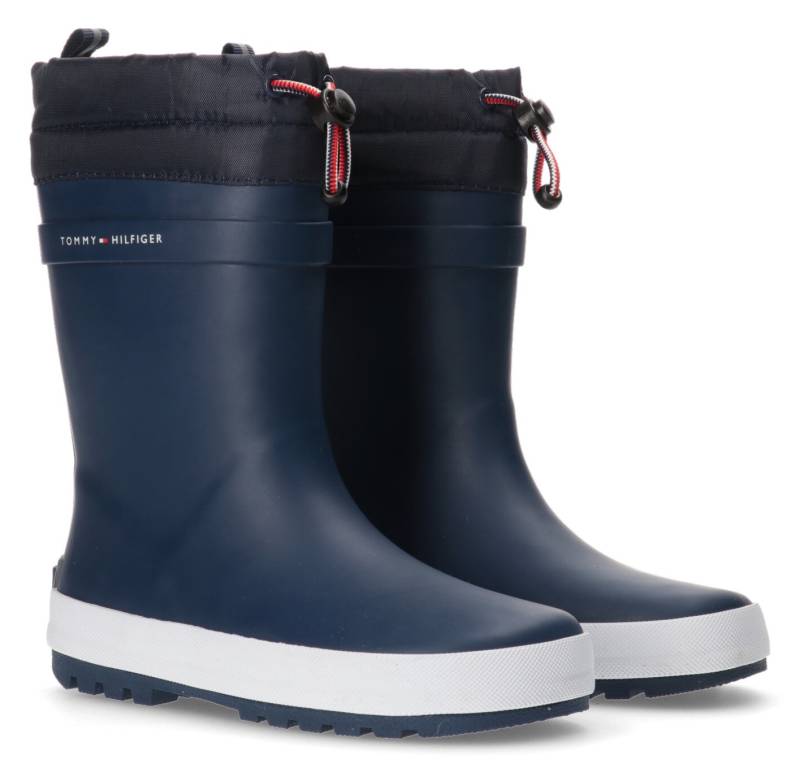 Tommy Hilfiger Gummistiefel »RAIN BOOT«, Regenstiefel, Matsch-Schuh, Regenschuh mit Logoschriftzug von Tommy Hilfiger