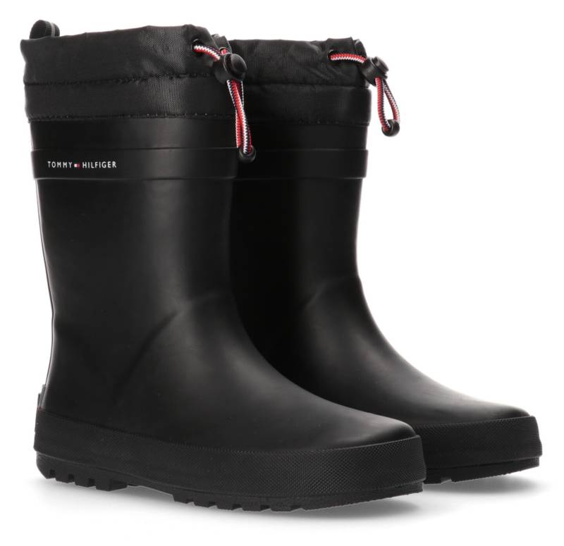 Tommy Hilfiger Gummistiefel »RAIN BOOT«, Regenstiefel, Matsch-Schuh, Regenschuh mit Logoschriftzug von Tommy Hilfiger