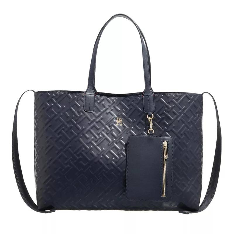 Tommy Hilfiger Handtasche - Iconic Tommy Tote Mono - Gr. unisize - in Blau - für Damen von Tommy Hilfiger