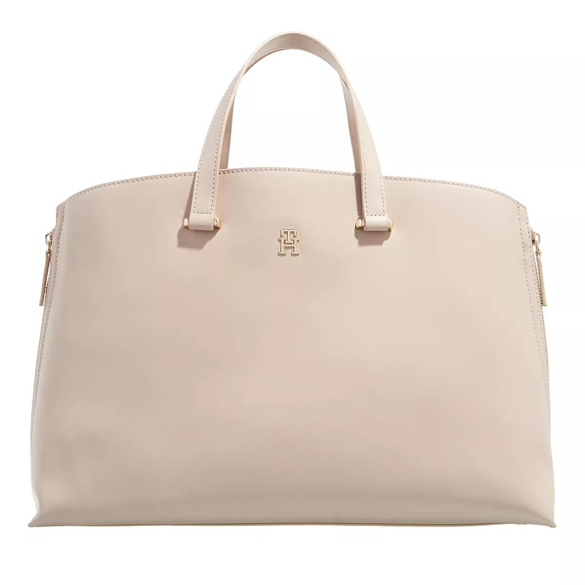 Tommy Hilfiger Handtasche - Im Jap Th Modern Med Tote - Gr. unisize - in Beige - für Damen von Tommy Hilfiger