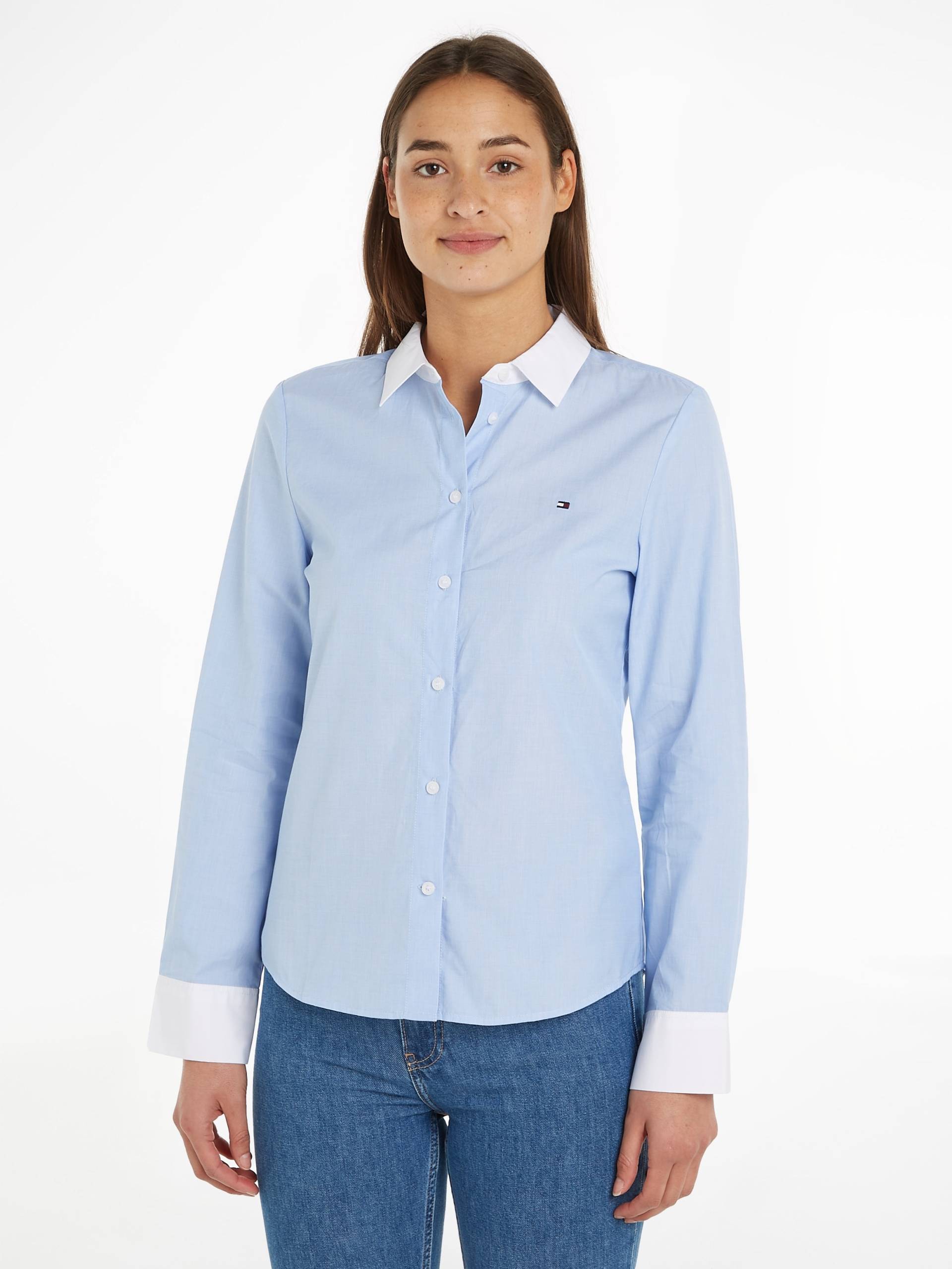 Tommy Hilfiger Hemdbluse, mit Tommy Hilfiger Markenlabel Tommy Hilfiger Hemdbluse, mit Tommy Hilfiger Markenlabel von Tommy Hilfiger
