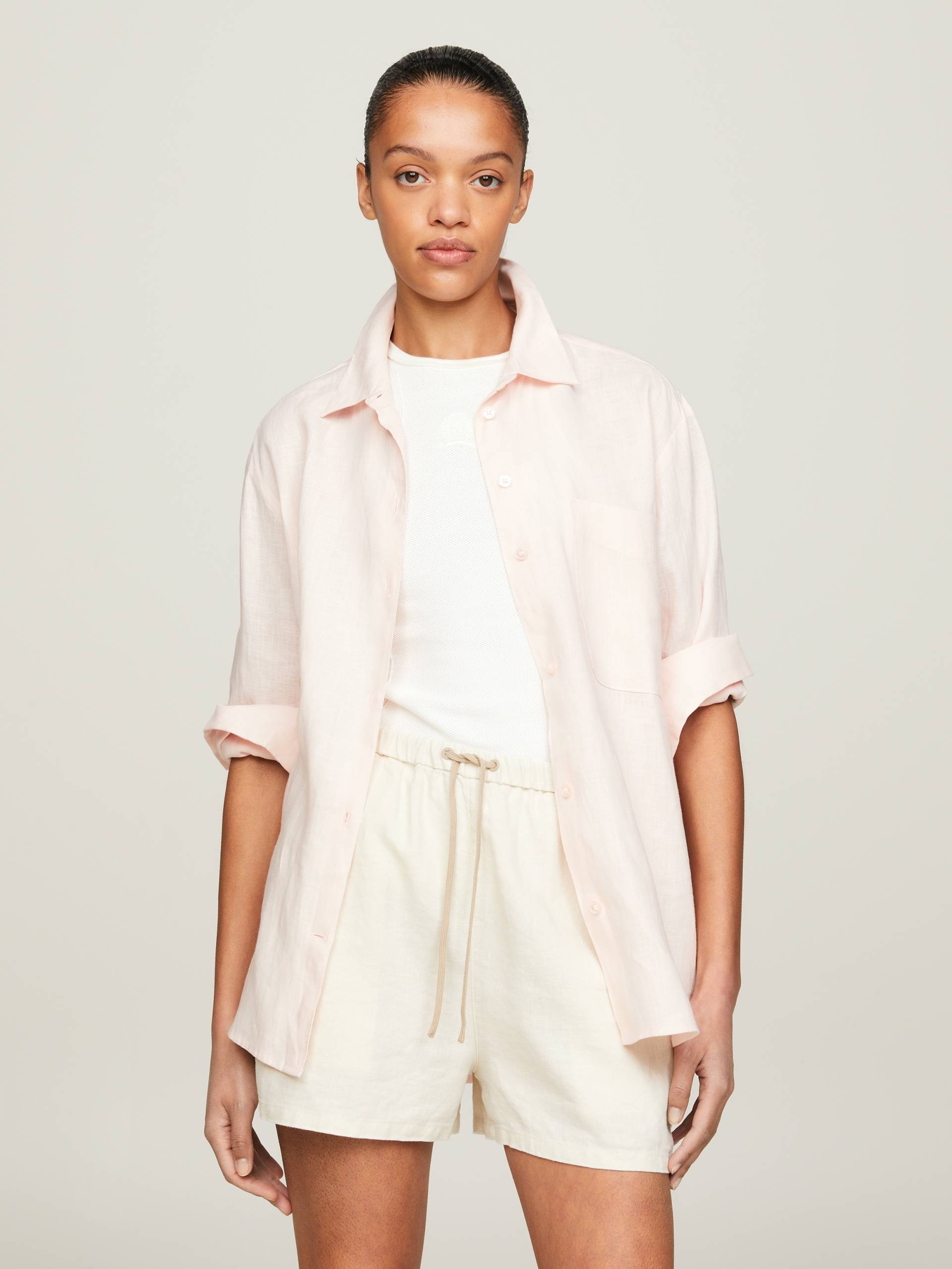 Tommy Hilfiger Hemdbluse »LINEN EASY FIT LS SHIRT«, mit Brusttasche Tommy Hilfiger Hemdbluse »LINEN EASY FIT LS SHIRT«, mit Brusttasche von Tommy Hilfiger