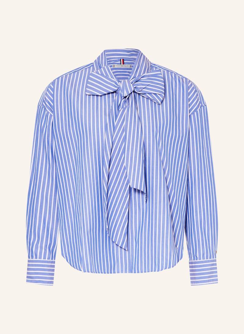 Tommy Hilfiger Hemdbluse Mit Schluppe blau von Tommy Hilfiger