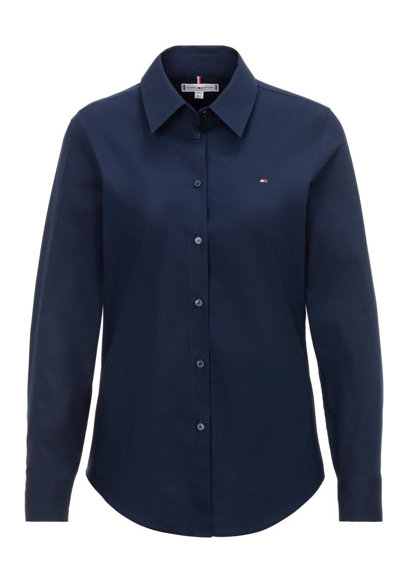 Tommy Hilfiger Hemdbluse »STRETCH REGULAR LS SHIRT«, gesticktem Tommy Hilfiger Logo von Tommy Hilfiger