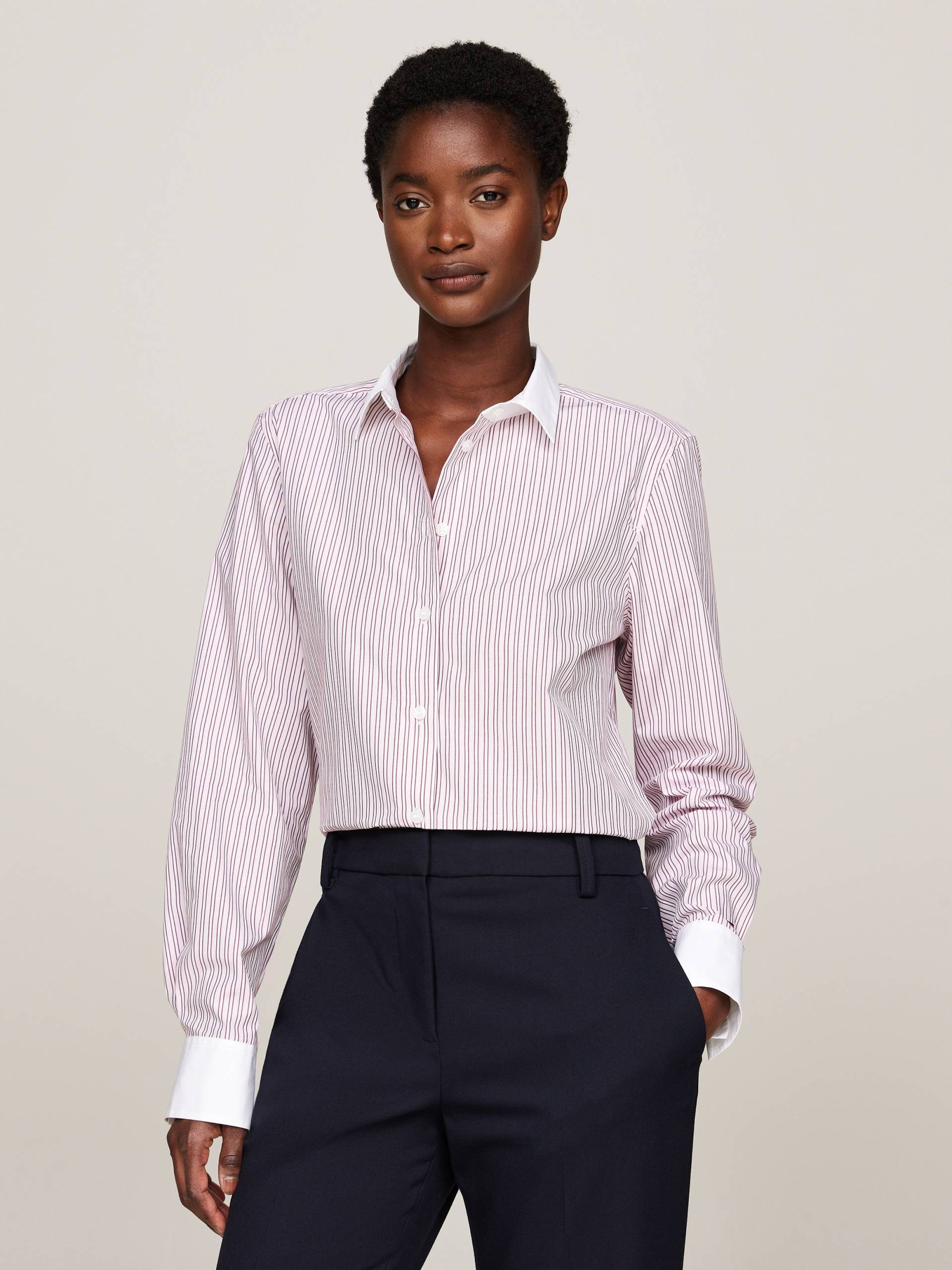 Tommy Hilfiger Hemdbluse »STRIPE REGULAR SHIRT«, mit Streifendessin von Tommy Hilfiger