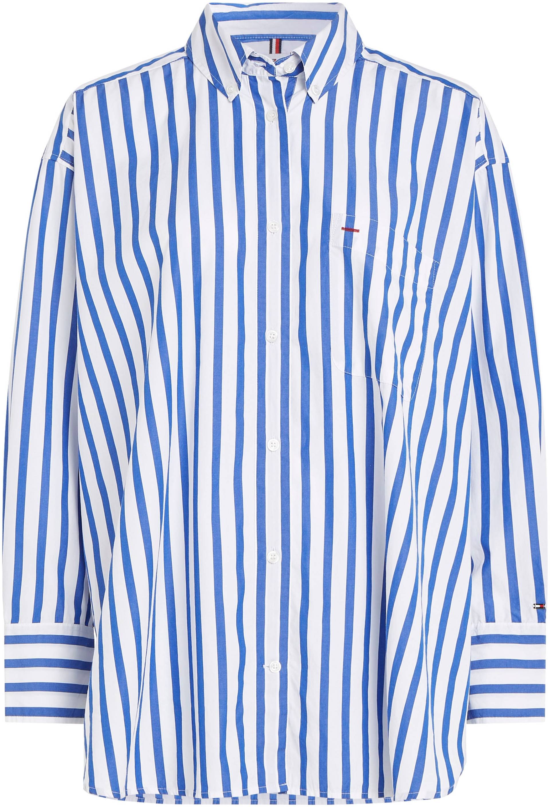 Tommy Hilfiger Hemdbluse »STRIPED ICON OVERSIZED SHIRT«, im modischem Streifendessin von Tommy Hilfiger