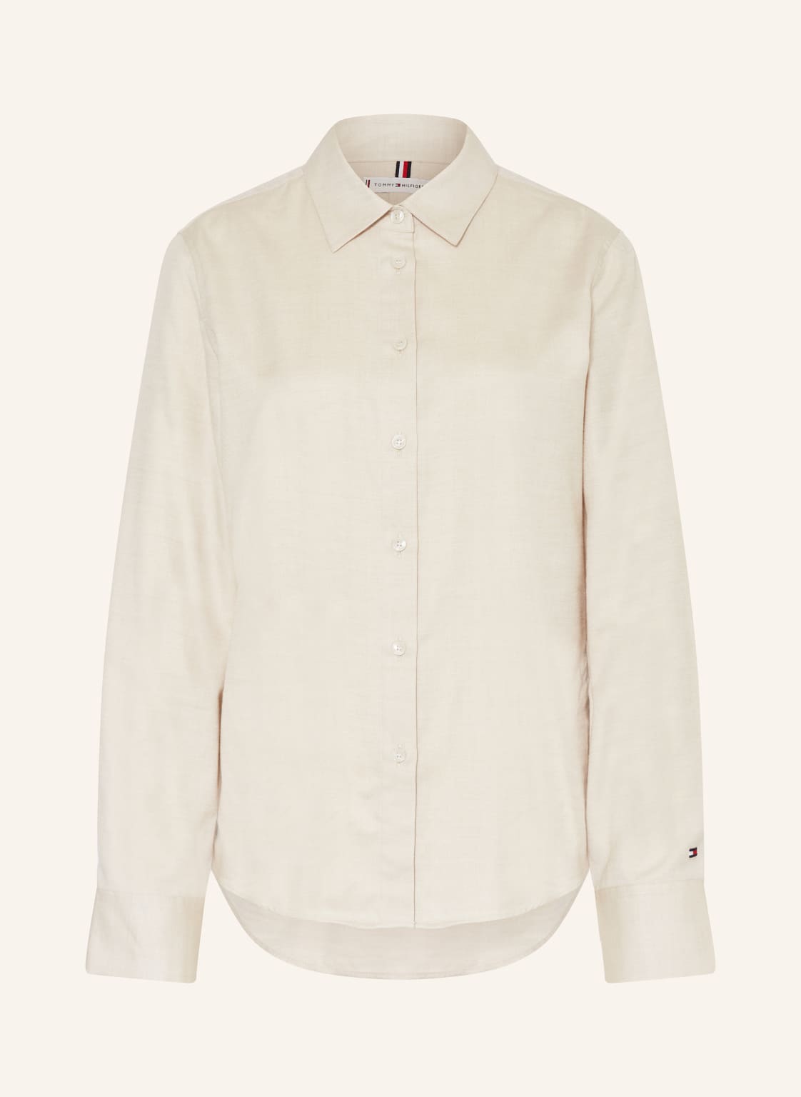 Tommy Hilfiger Hemdbluse beige Tommy Hilfiger Hemdbluse beige von Tommy Hilfiger