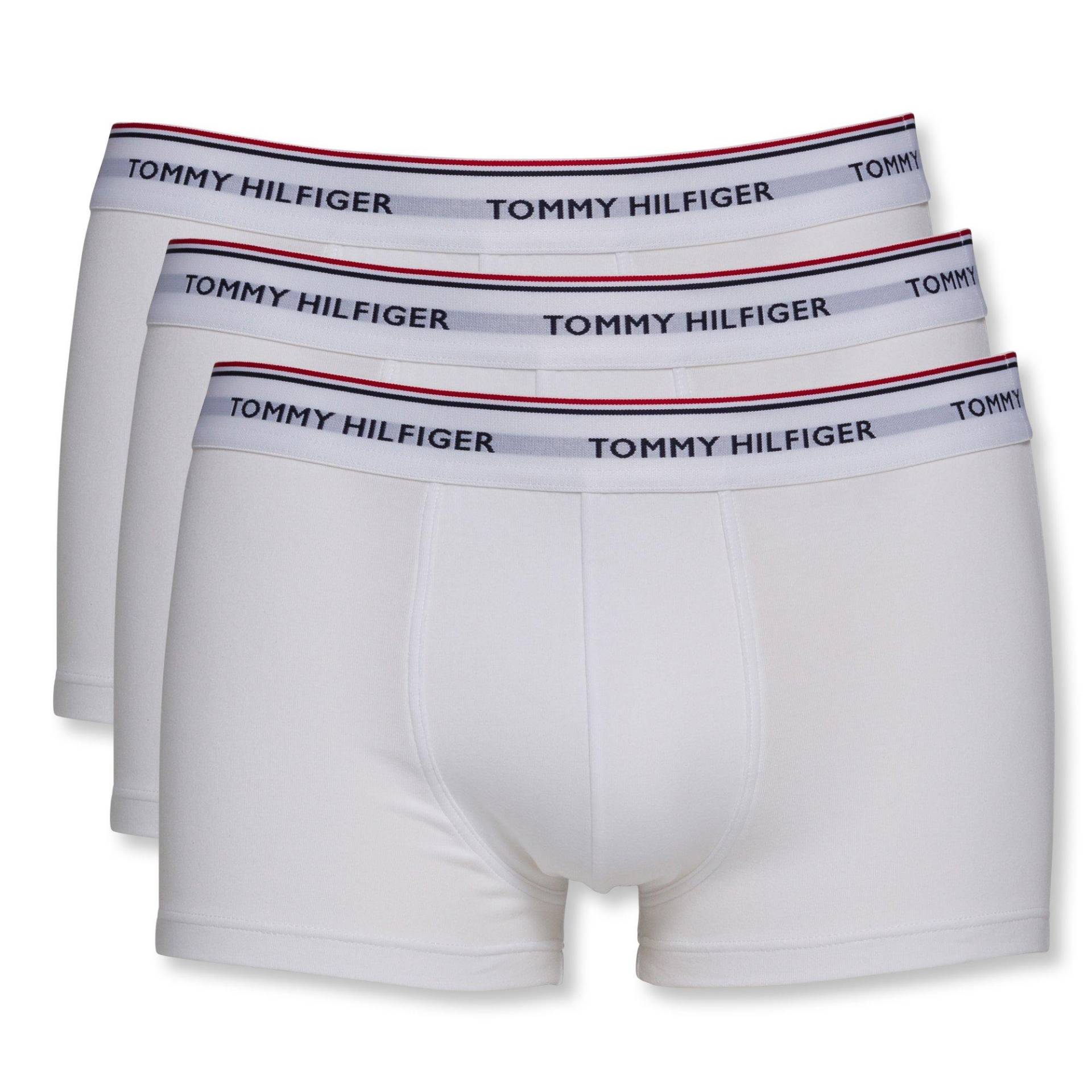 Triopack, Pantys Herren Weiss S von TOMMY HILFIGER