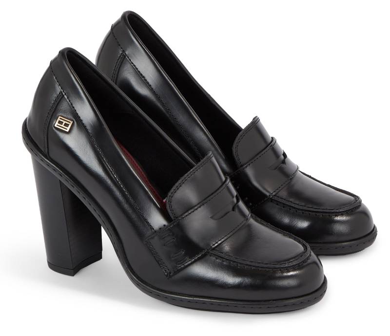 Tommy Hilfiger High-Heel-Pumps »TOMMY ESSENTIAL LOAFER PUMP«, mit modischem Zierriegel von Tommy Hilfiger