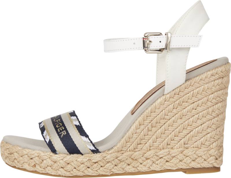 Tommy Hilfiger High-Heel-Sandalette »CORPORATE WEBBING HIGH WEDGE«, mit Logoschriftzug von Tommy Hilfiger