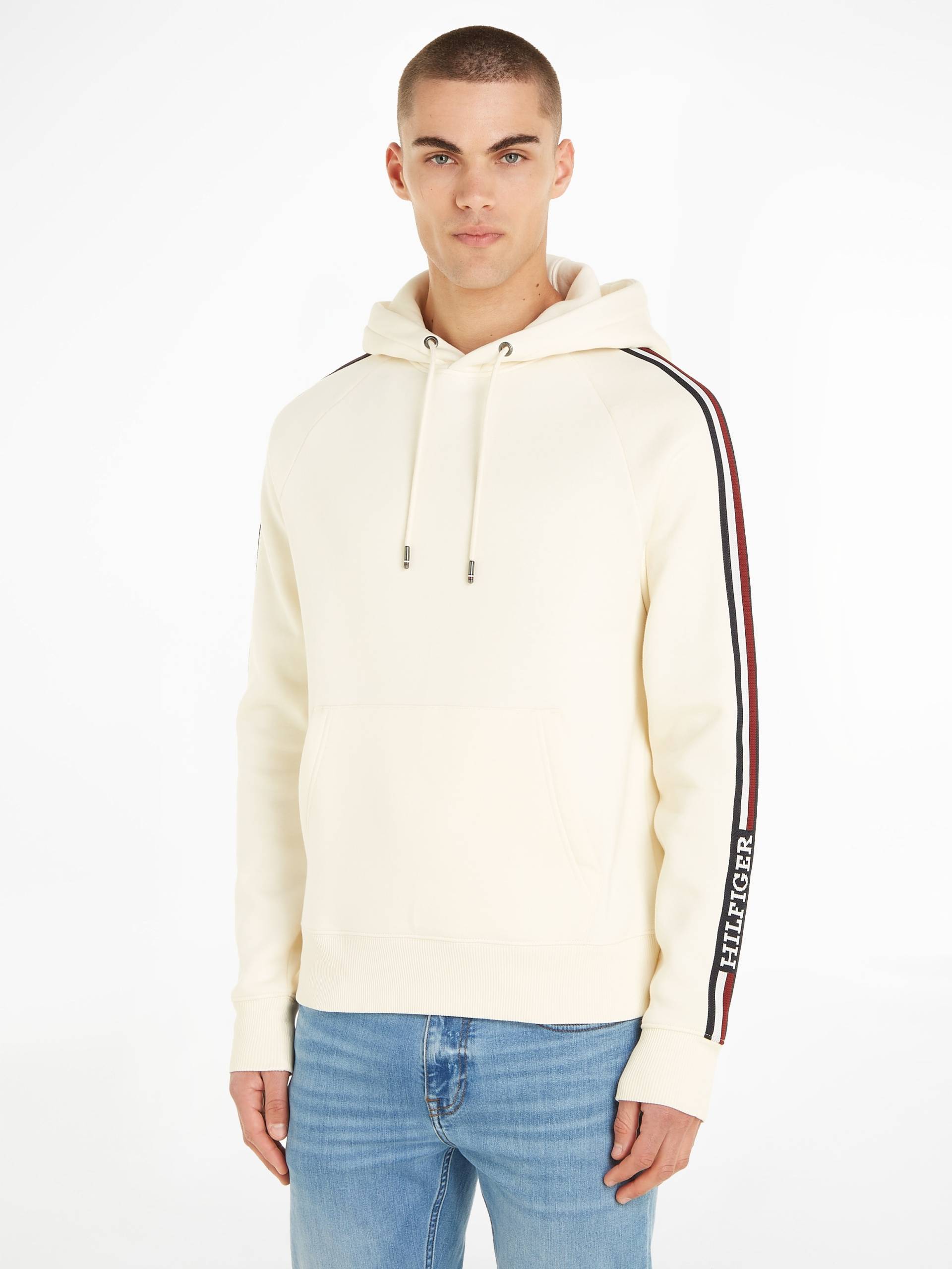 Tommy Hilfiger Hoodie »GLOBAL STRIPE HOODIE«, mit Raglanärmeln von Tommy Hilfiger