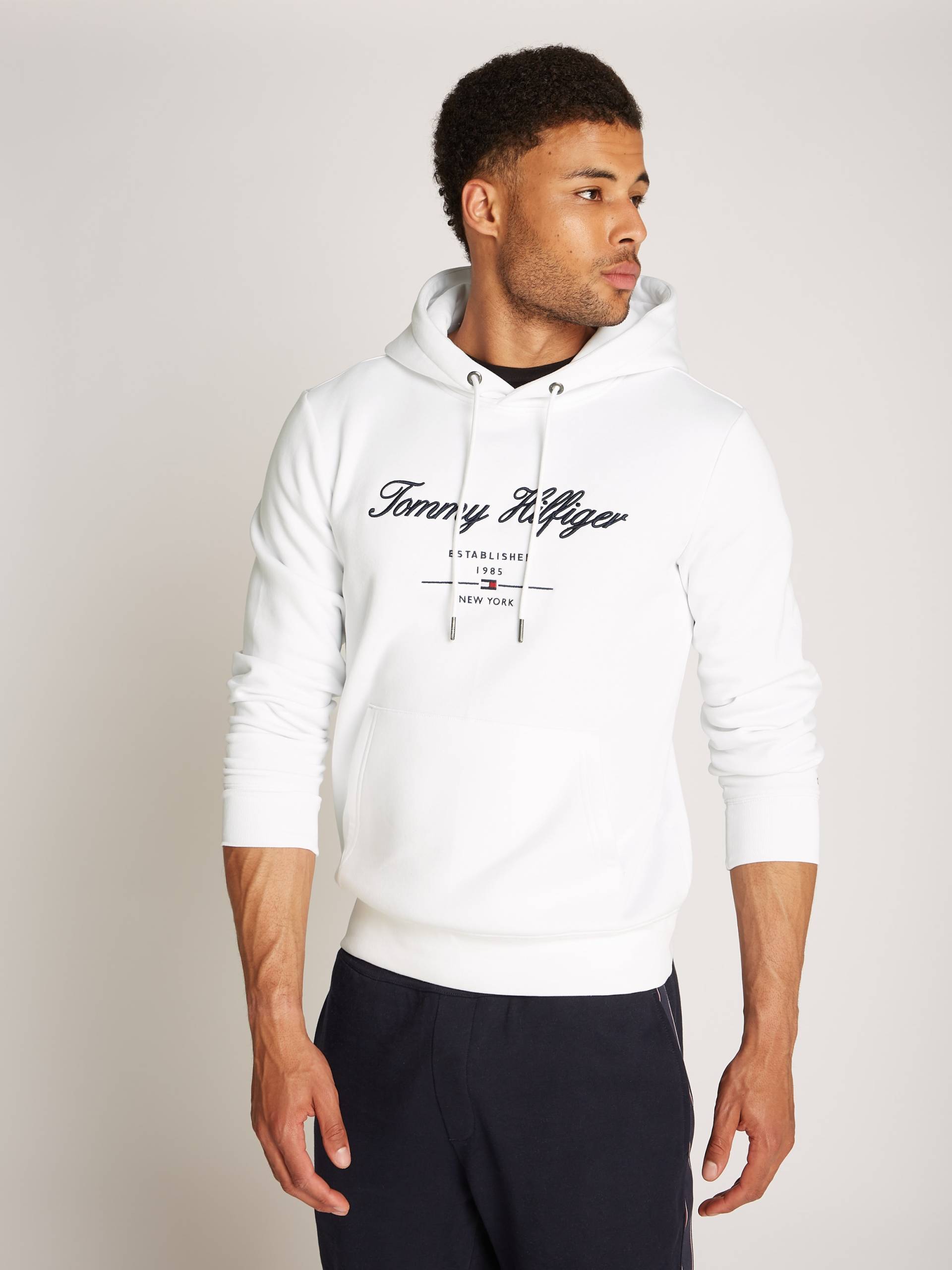 Tommy Hilfiger Hoodie »SCRIPT LOGO HOODY«, mit aufgesticktem Logo von Tommy Hilfiger