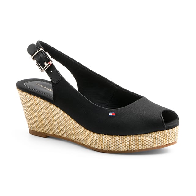 Tommy Hilfiger ICONIC ELBA SLING BACK WEDGE-37 37 von Tommy Hilfiger