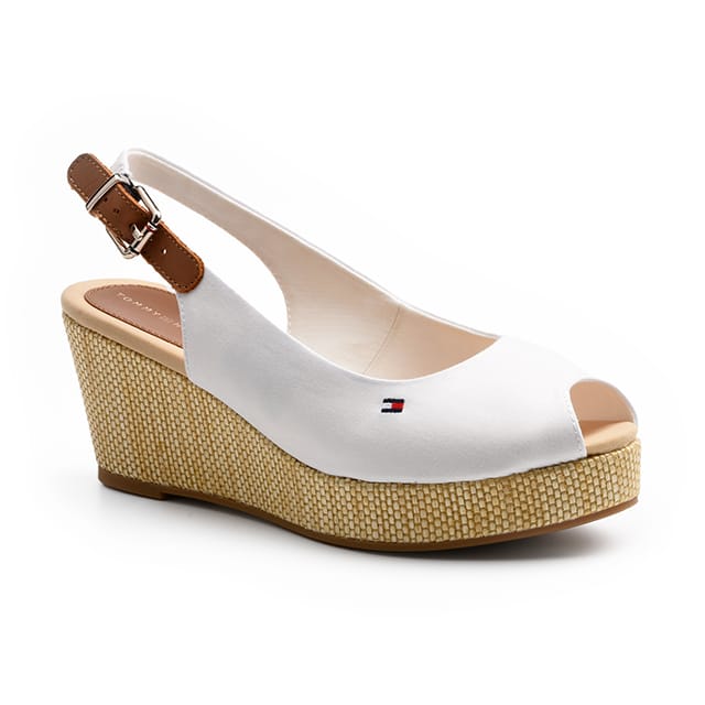 Tommy Hilfiger ICONIC ELBA SLING BACK WEDGE-37 37 von Tommy Hilfiger