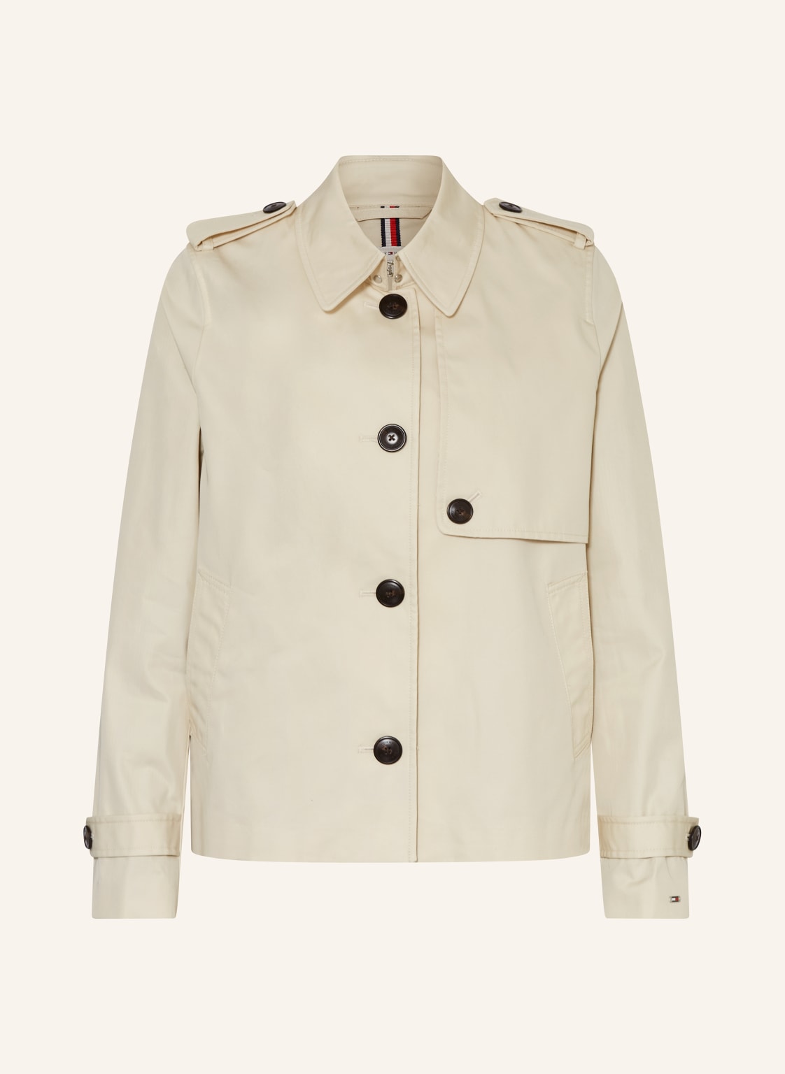 Tommy Hilfiger Jacke Im Trenchcoat-Design beige von Tommy Hilfiger