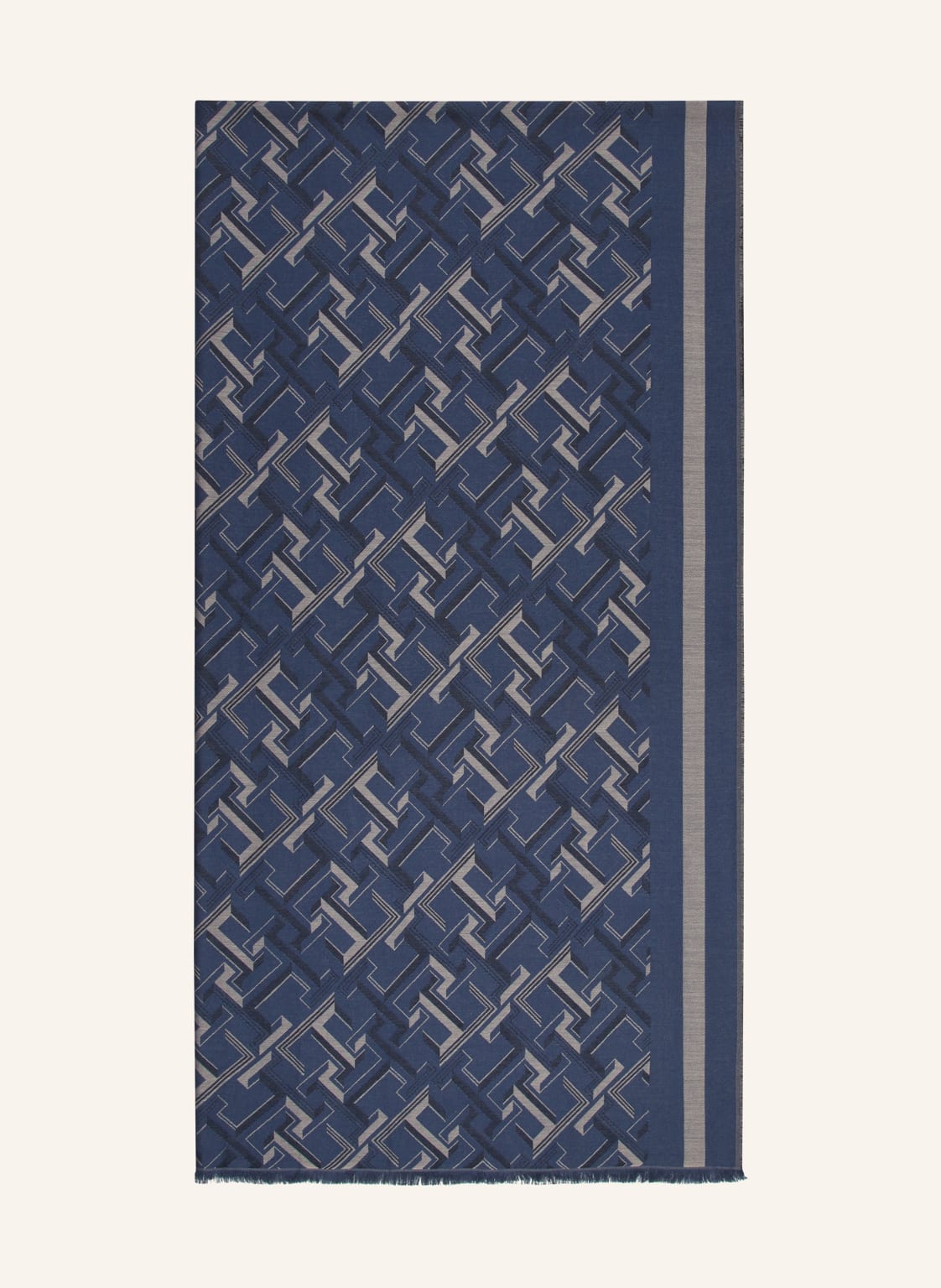 Tommy Hilfiger Jacquard-Schal blau von Tommy Hilfiger