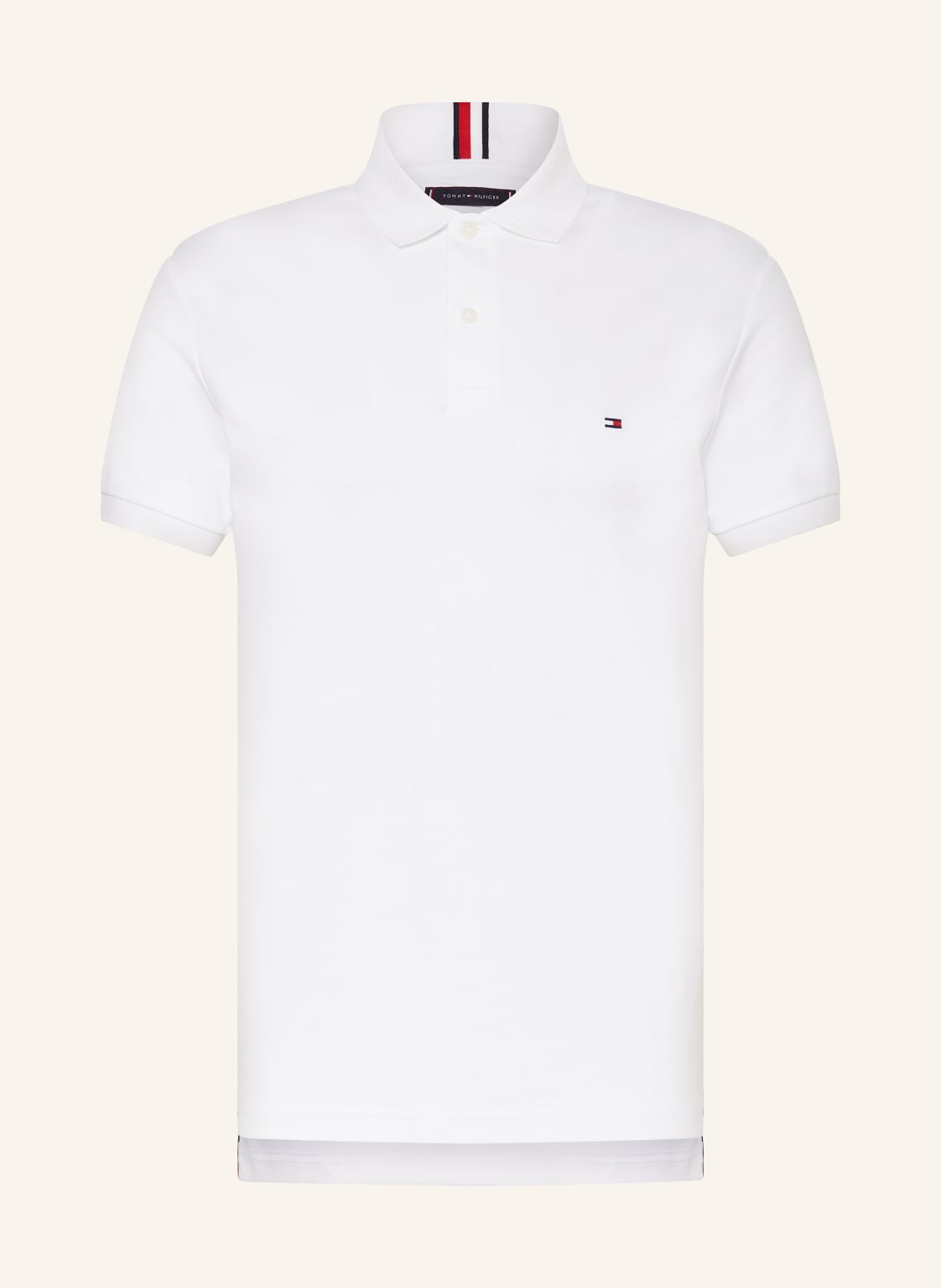 Tommy Hilfiger Jersey-Poloshirt Regular Fit weiss von Tommy Hilfiger