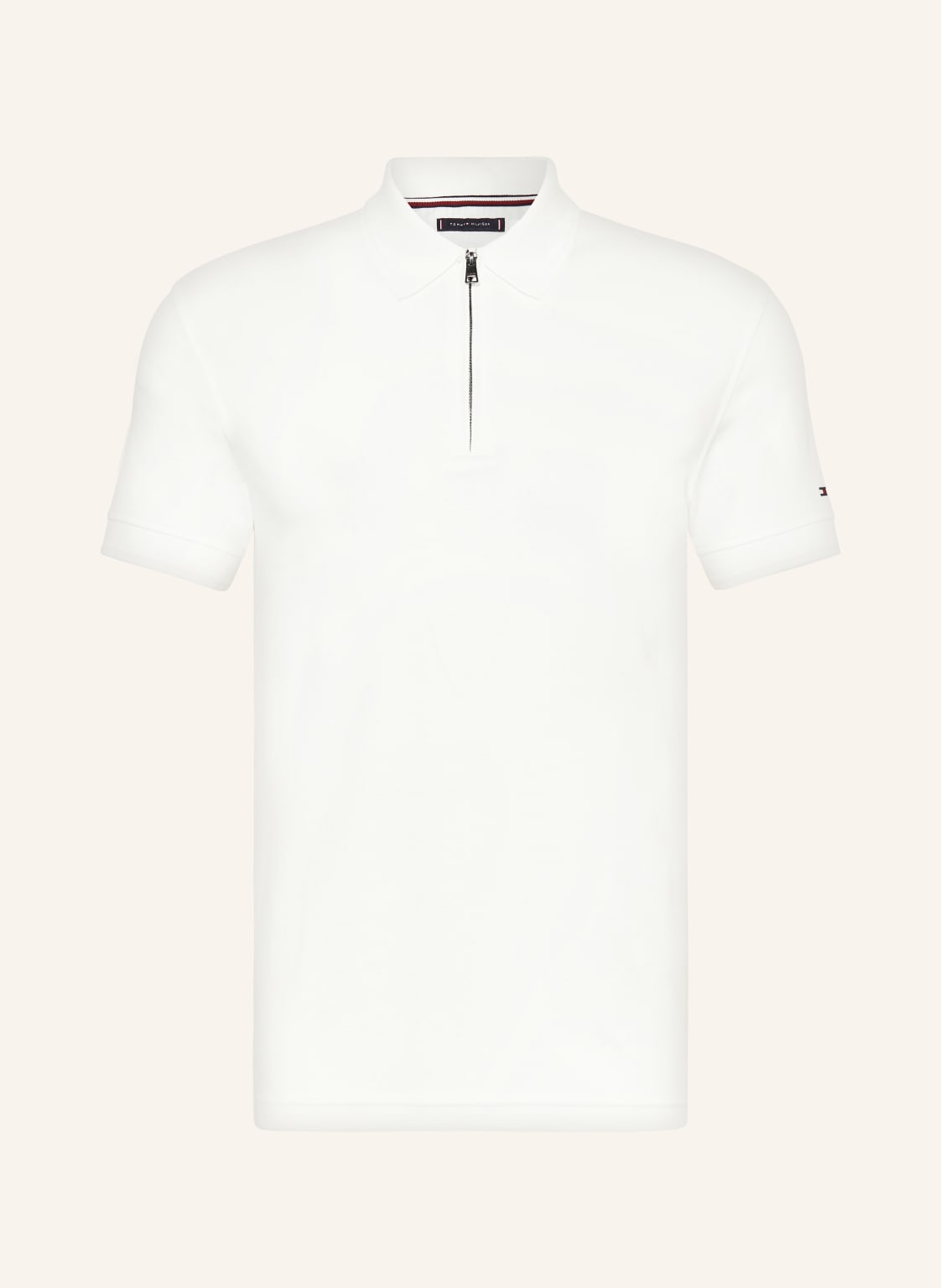 Tommy Hilfiger Jersey-Poloshirt Slim Fit weiss von Tommy Hilfiger