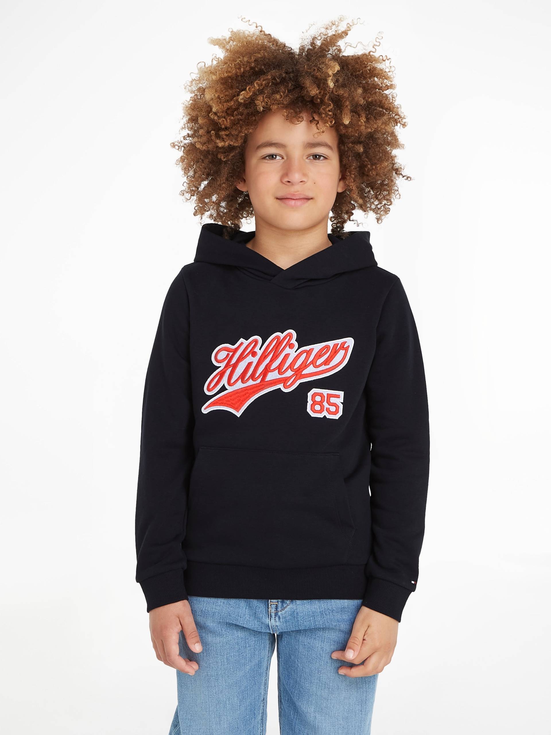 Tommy Hilfiger Kapuzensweatshirt »HILFIGER SCRIPT HOODIE«, mit grosser Logostickerei von Tommy Hilfiger