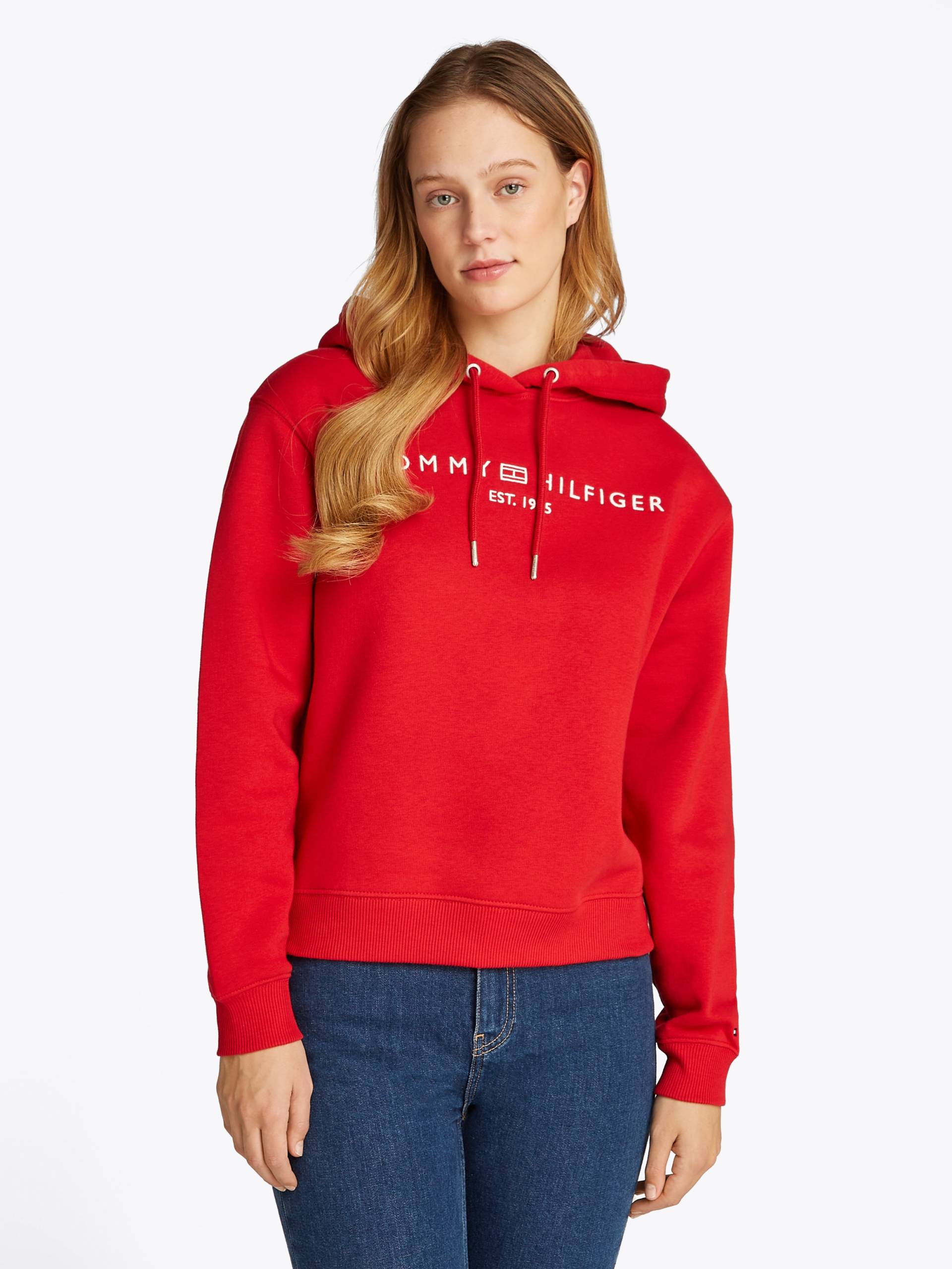 Tommy Hilfiger Kapuzensweatshirt »MDRN REG CORP LOGO HOODIE«, mit gesticktem Logo-Schriftzug von Tommy Hilfiger