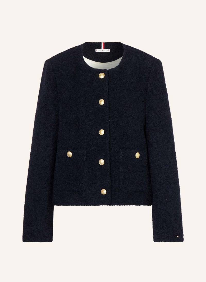 Tommy Hilfiger Kastenjacke Aus Bouclé blau von Tommy Hilfiger