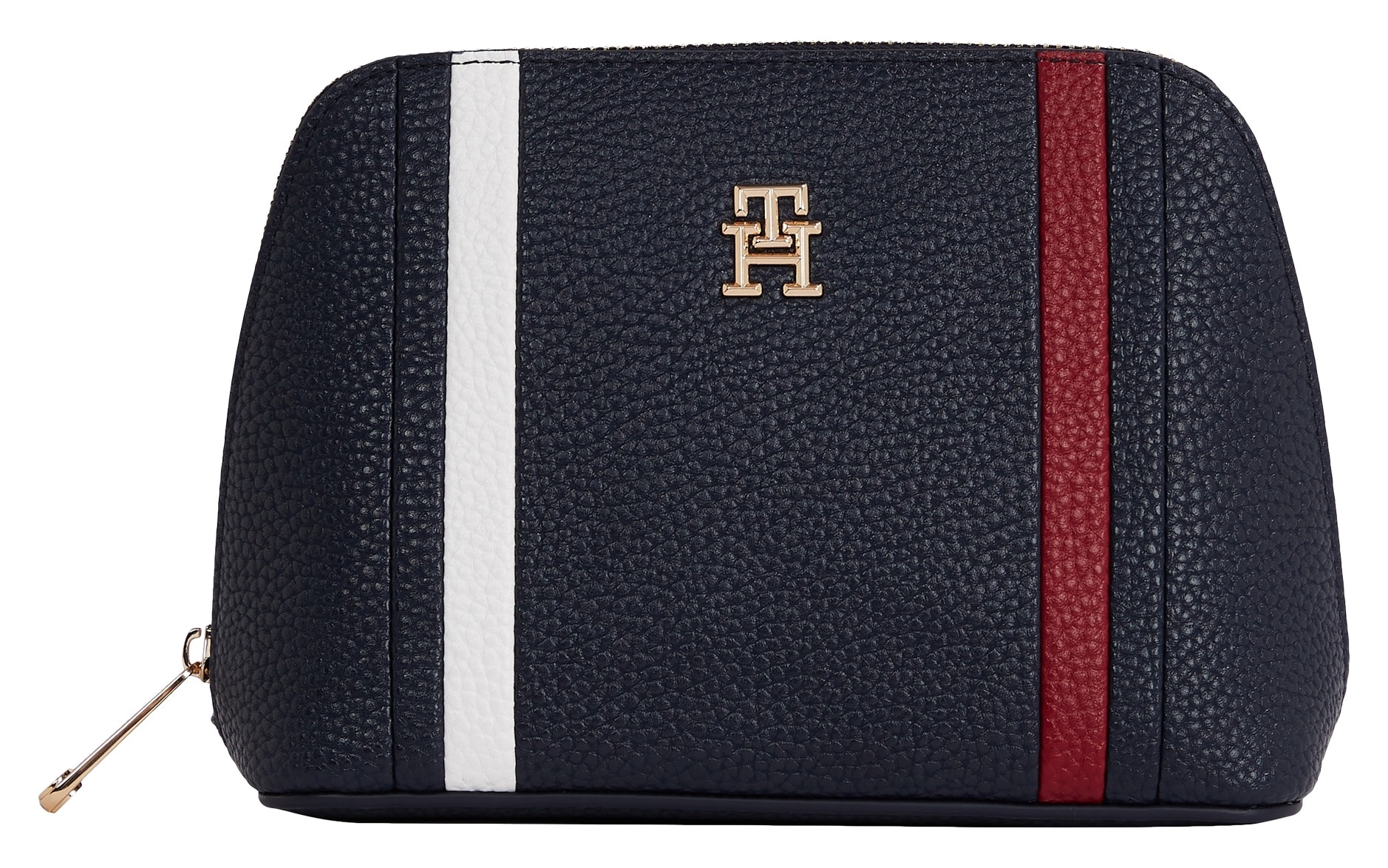 Tommy Hilfiger Kosmetiktasche »TH EMBLEM WASHBAG CORP«, mit TH-Emblem vorne von Tommy Hilfiger