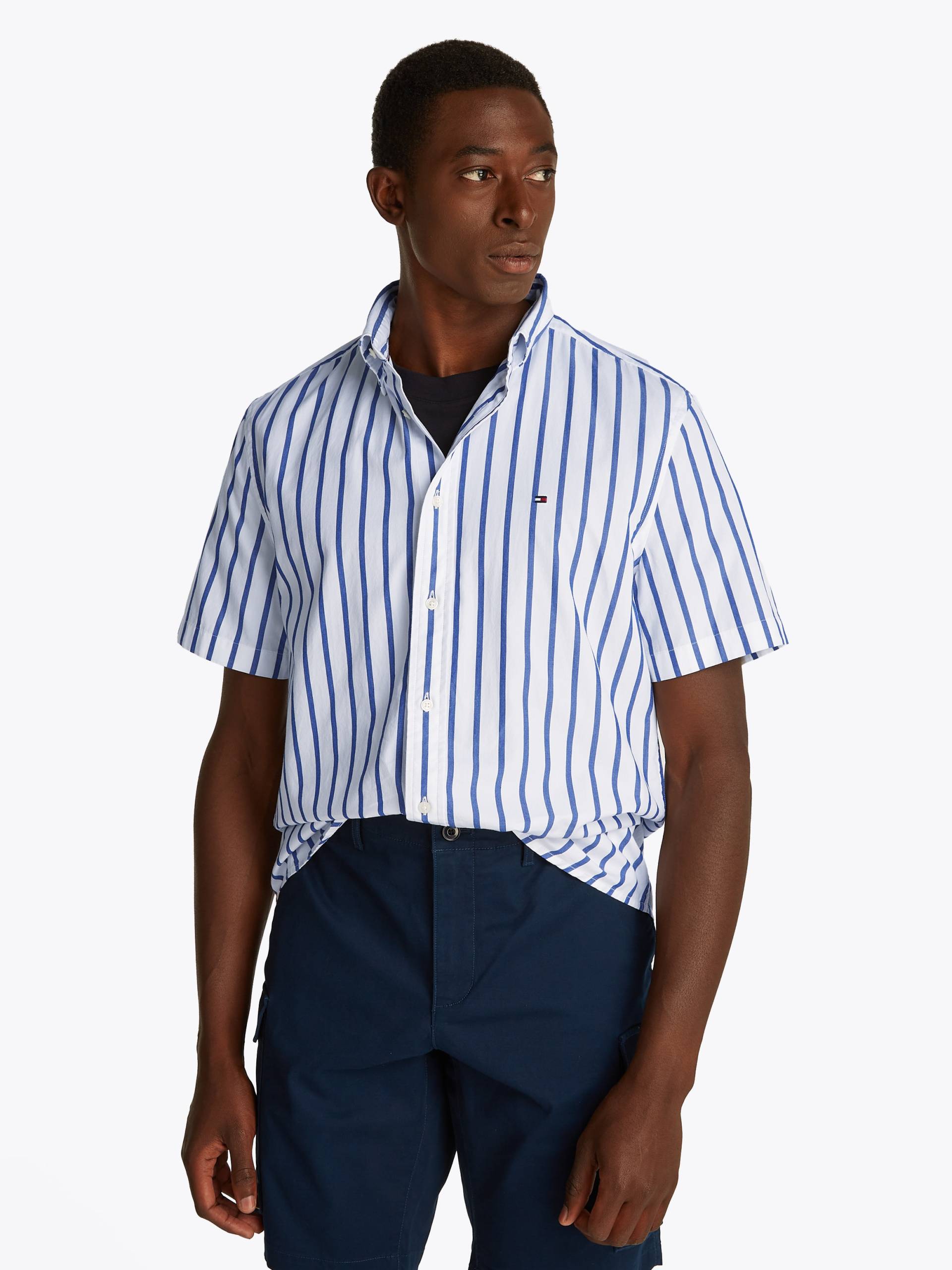 Tommy Hilfiger Kurzarmhemd »FLEX POPLIN STP SHIRT S/S« von Tommy Hilfiger