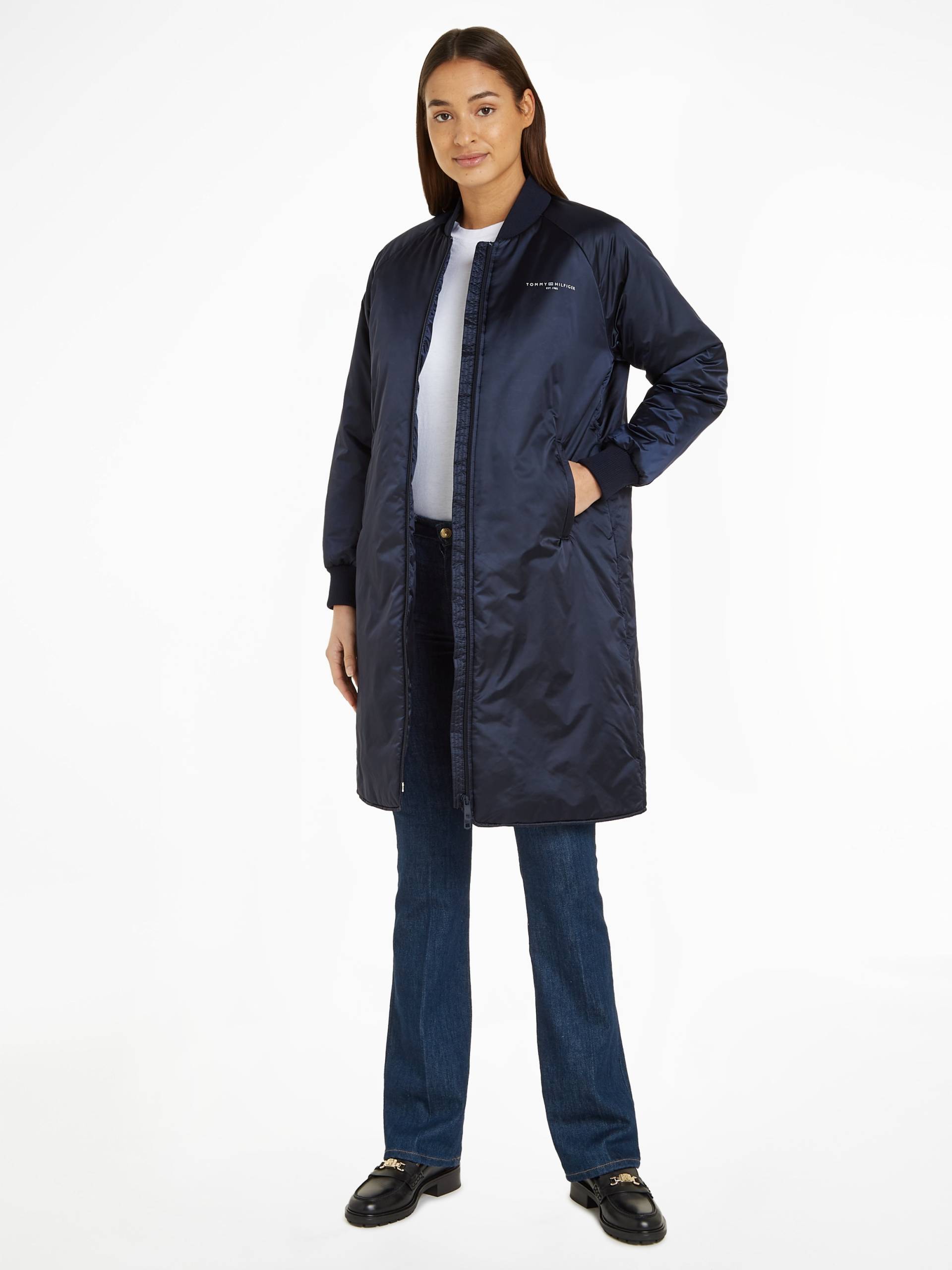 Tommy Hilfiger Kurzmantel »ESS MINI CORP REGULAR COAT«, mit Logoschriftzug von Tommy Hilfiger