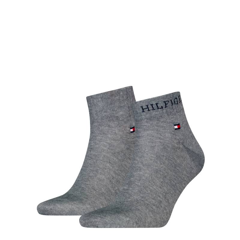 Tommy Hilfiger Kurzsocken »TH MEN QUARTER 2P HILFIGER TAB«, (2 Paar) von Tommy Hilfiger