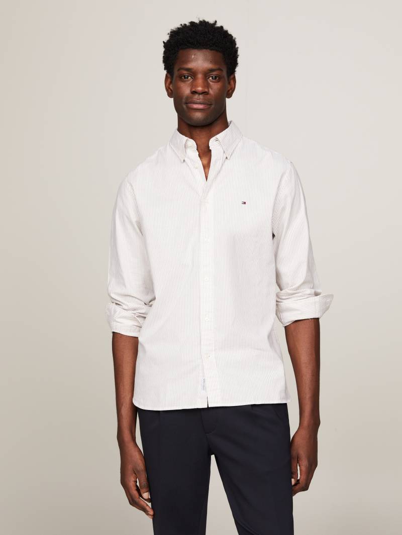 Tommy Hilfiger Langarmhemd »1985 FLEX OXFORD STRIPE RF SHIRT«, in gestreifter Optik von Tommy Hilfiger