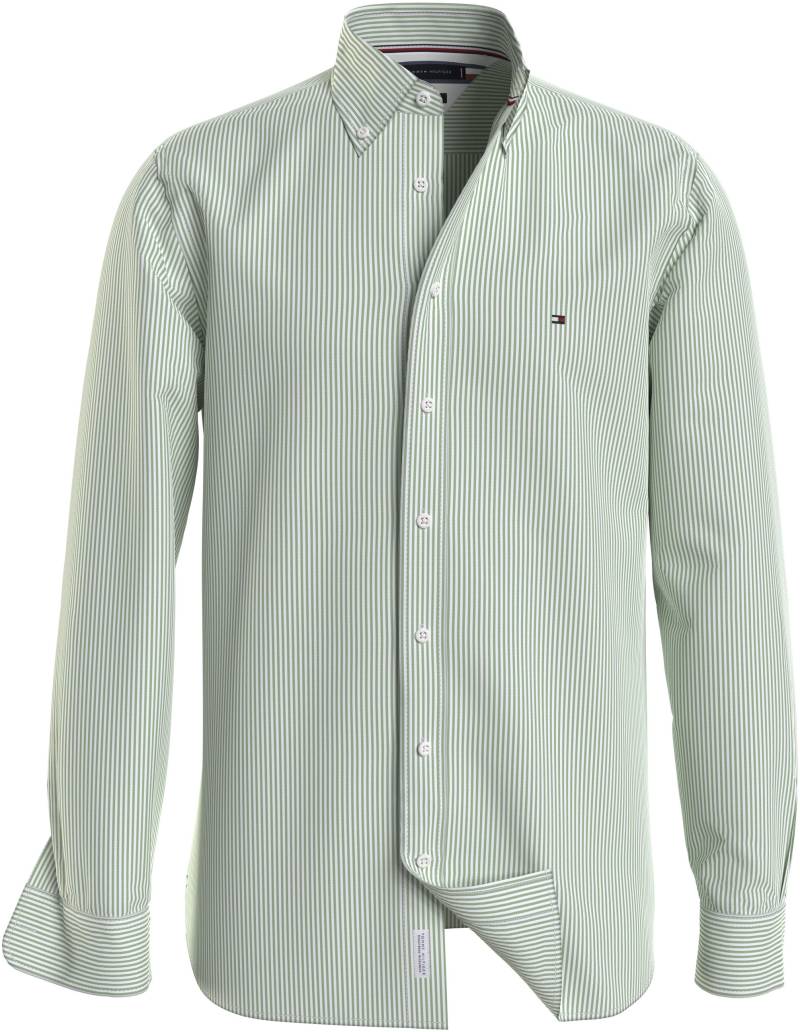 Tommy Hilfiger Langarmhemd »1985 FLEX OXFORD STRIPE RF SHIRT«, in gestreifter Optik von Tommy Hilfiger