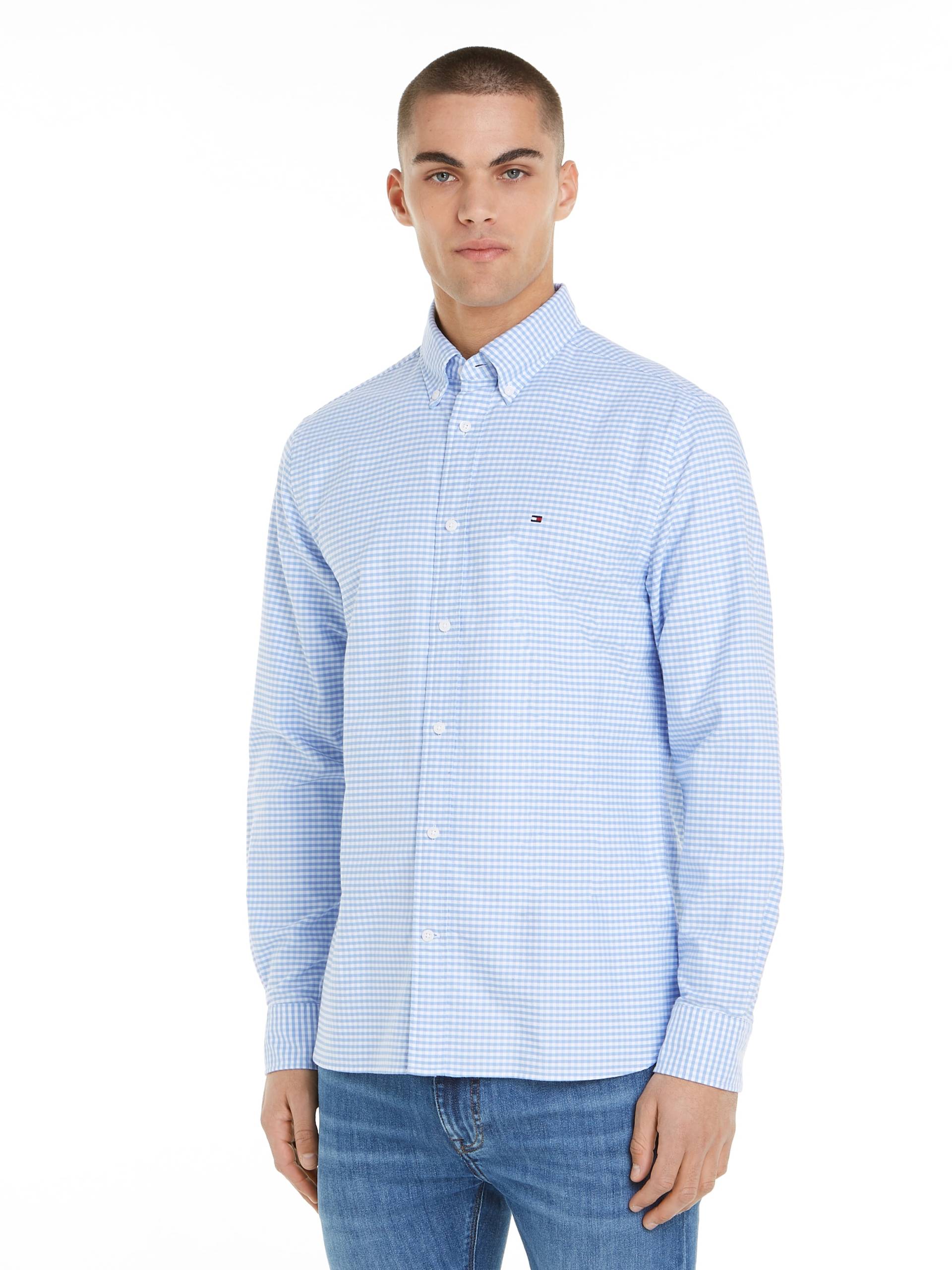 Tommy Hilfiger Langarmhemd »HERITAGE OXFORD GINGHAM RF SHIRT«, mit modischem Klein-Karomuster von Tommy Hilfiger