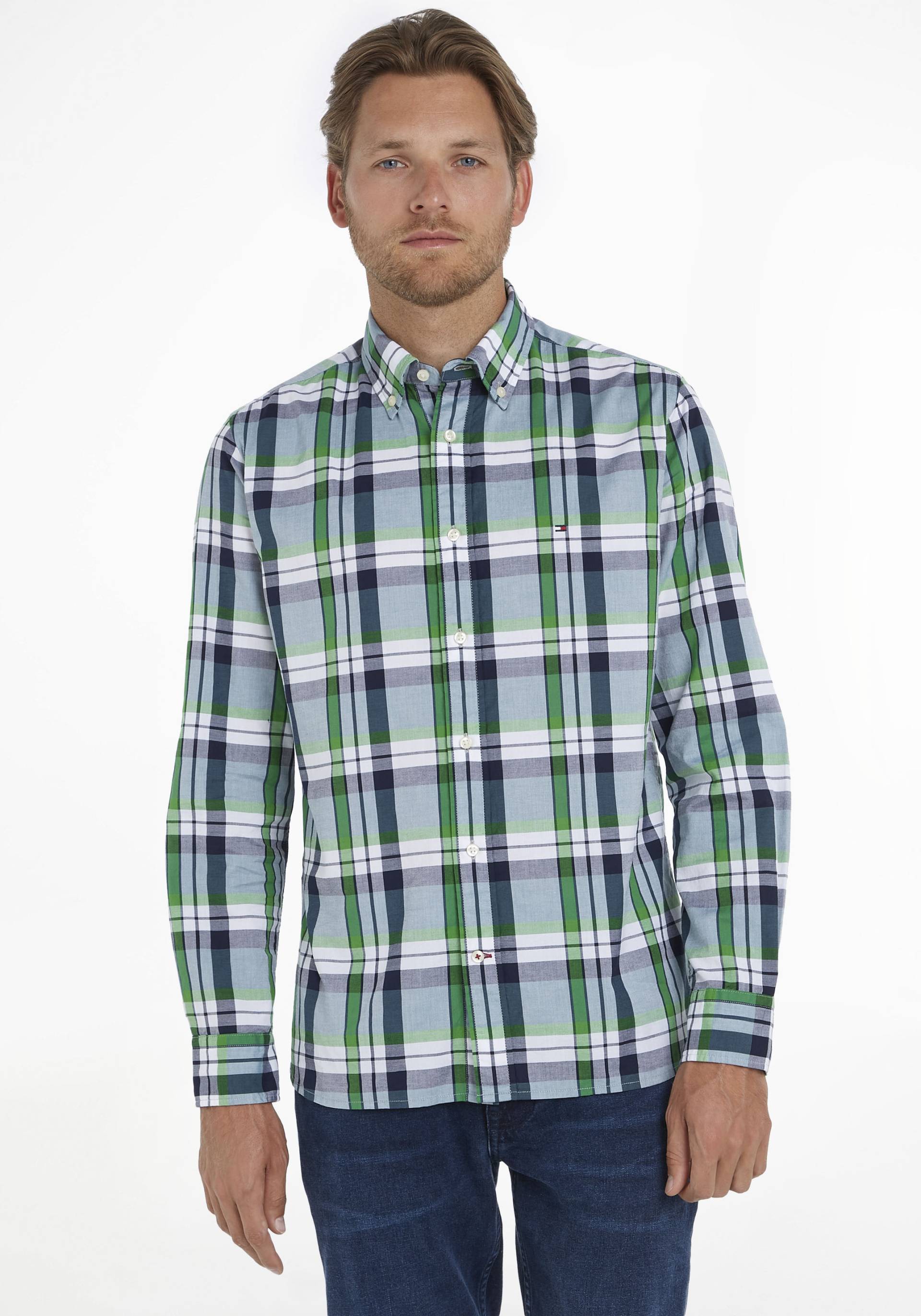 Tommy Hilfiger Langarmhemd »NATURAL SOFT TARTAN RF SHIRT«, in karierter Optik von Tommy Hilfiger