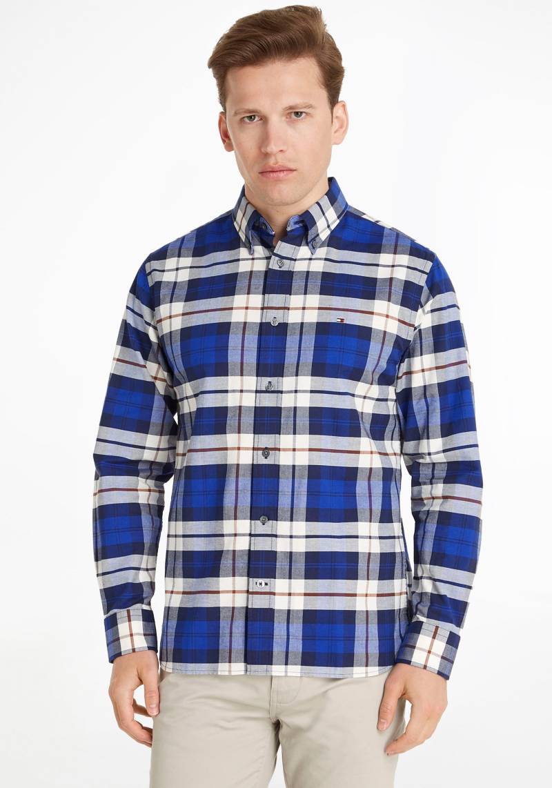 Tommy Hilfiger Langarmhemd »OXFORD BLACKWATCH RF SHIRT«, mit Button-down-Kragen von Tommy Hilfiger