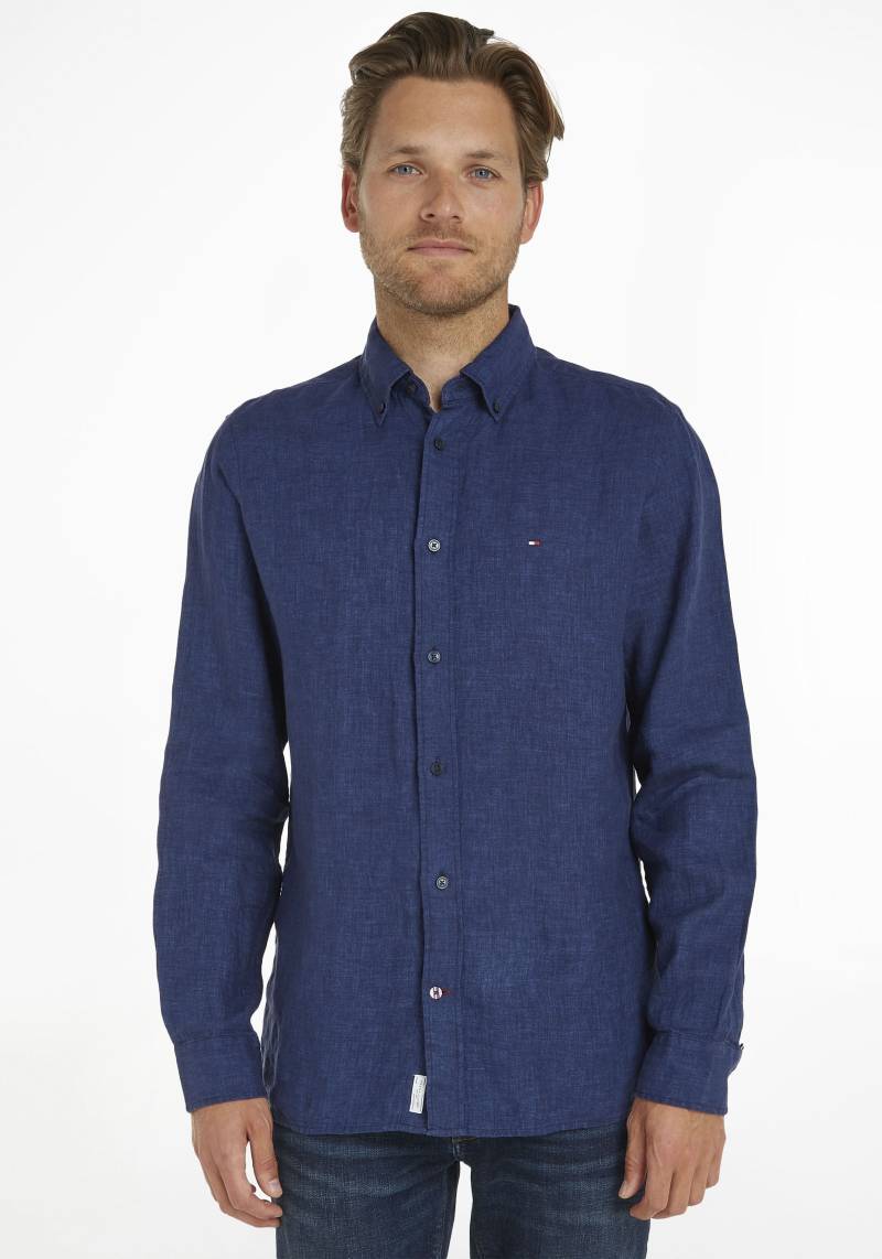 Tommy Hilfiger Langarmhemd »PIGMENT DYED LI SOLID RF SHIRT«, in klassischem Design von Tommy Hilfiger