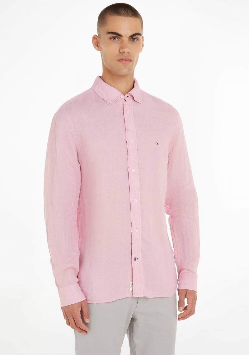 Tommy Hilfiger Langarmhemd »PIGMENT DYED LI SOLID RF SHIRT«, in klassischem Design von Tommy Hilfiger