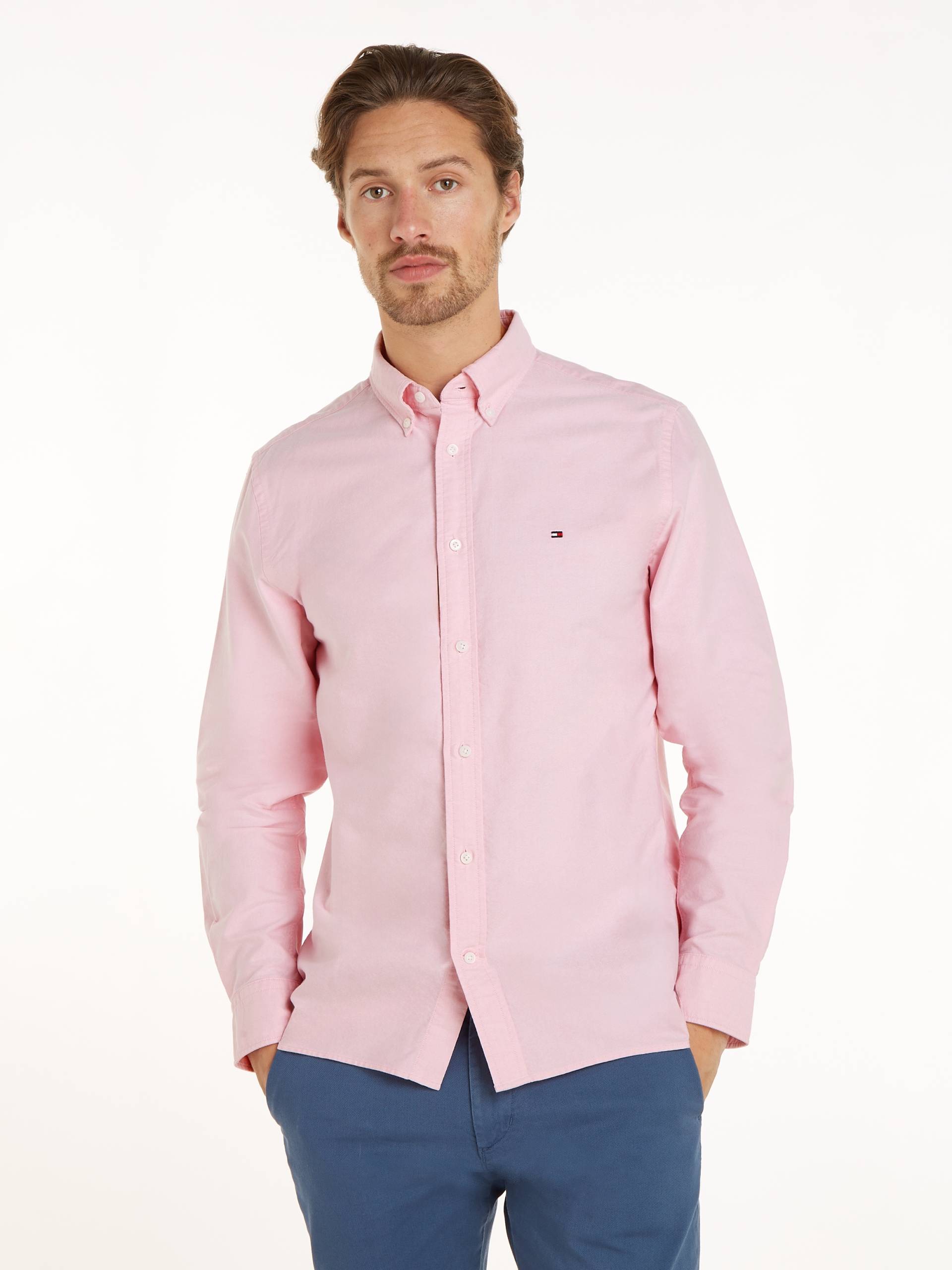 Tommy Hilfiger Langarmhemd »SOLID HERITAGE OXFORD RF SHIRT« von Tommy Hilfiger