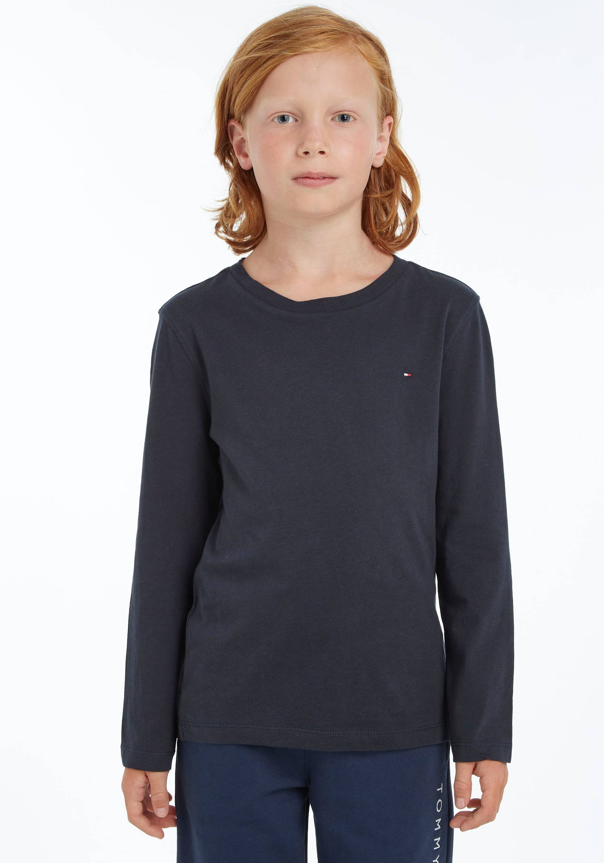 Tommy Hilfiger Langarmshirt »BOYS BASIC CN KNIT L/S«, Kinder Kids Junior MiniMe,für Jungen von Tommy Hilfiger