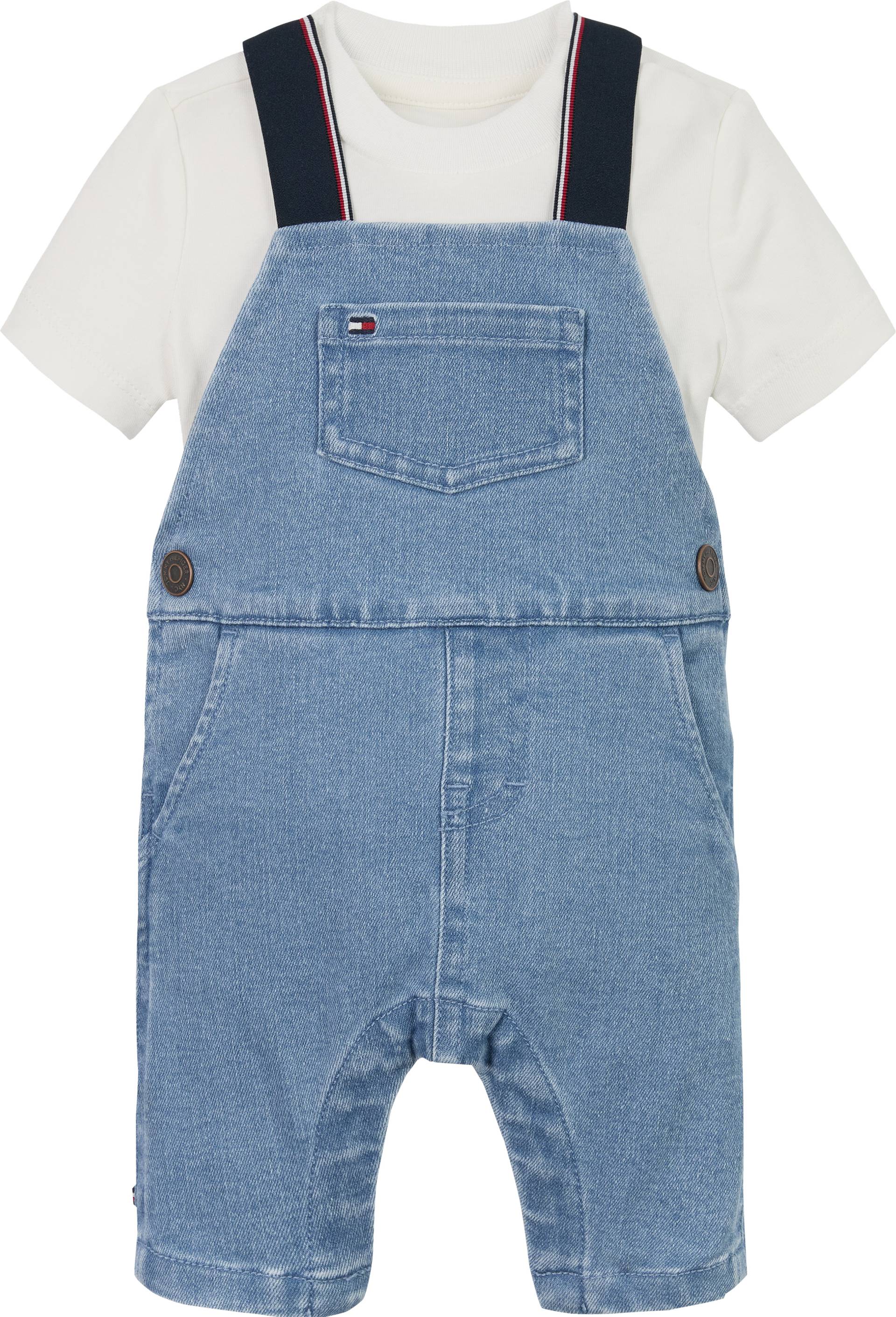 Tommy Hilfiger Latzhose »DENIM DUNGAREE«, mit Logostickereien, mit Knopfverschluss Tommy Hilfiger Latzhose »DENIM DUNGAREE«, mit Logostickereien, mit Knopfverschluss von Tommy Hilfiger