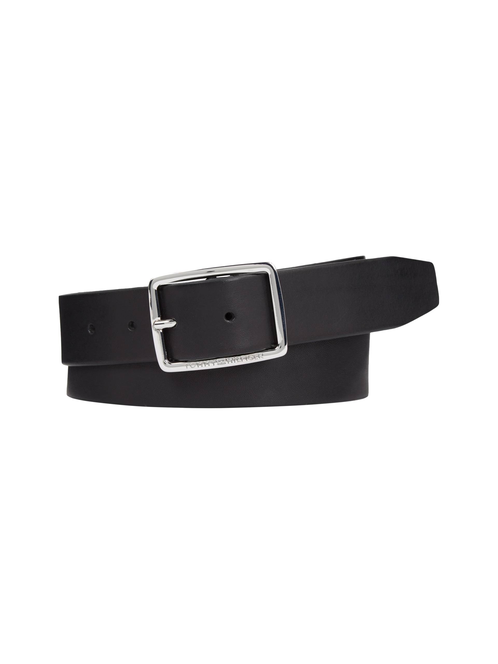 Tommy Hilfiger Ledergürtel »New Buckle«, mit glänzender Logo-Schnalle von Tommy Hilfiger