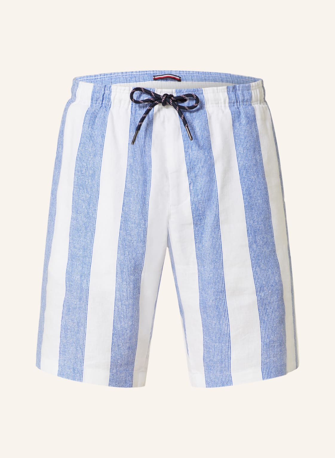 Tommy Hilfiger Leinenshorts Harlem Im Jogging-Stil Relaxed Tapered Fit blau von Tommy Hilfiger