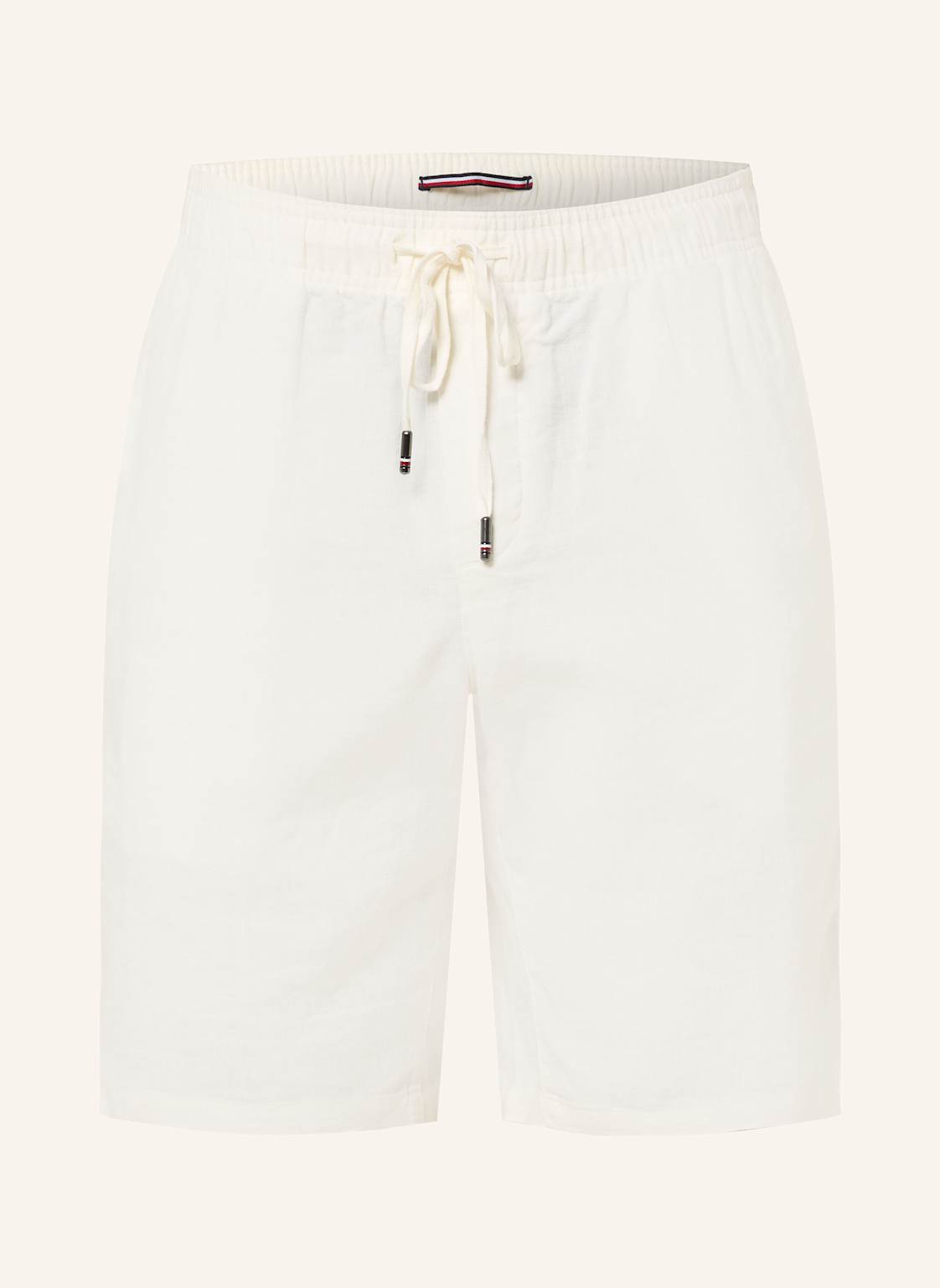 Tommy Hilfiger Leinenshorts Harlem Relaxed Tapered Fit weiss von Tommy Hilfiger